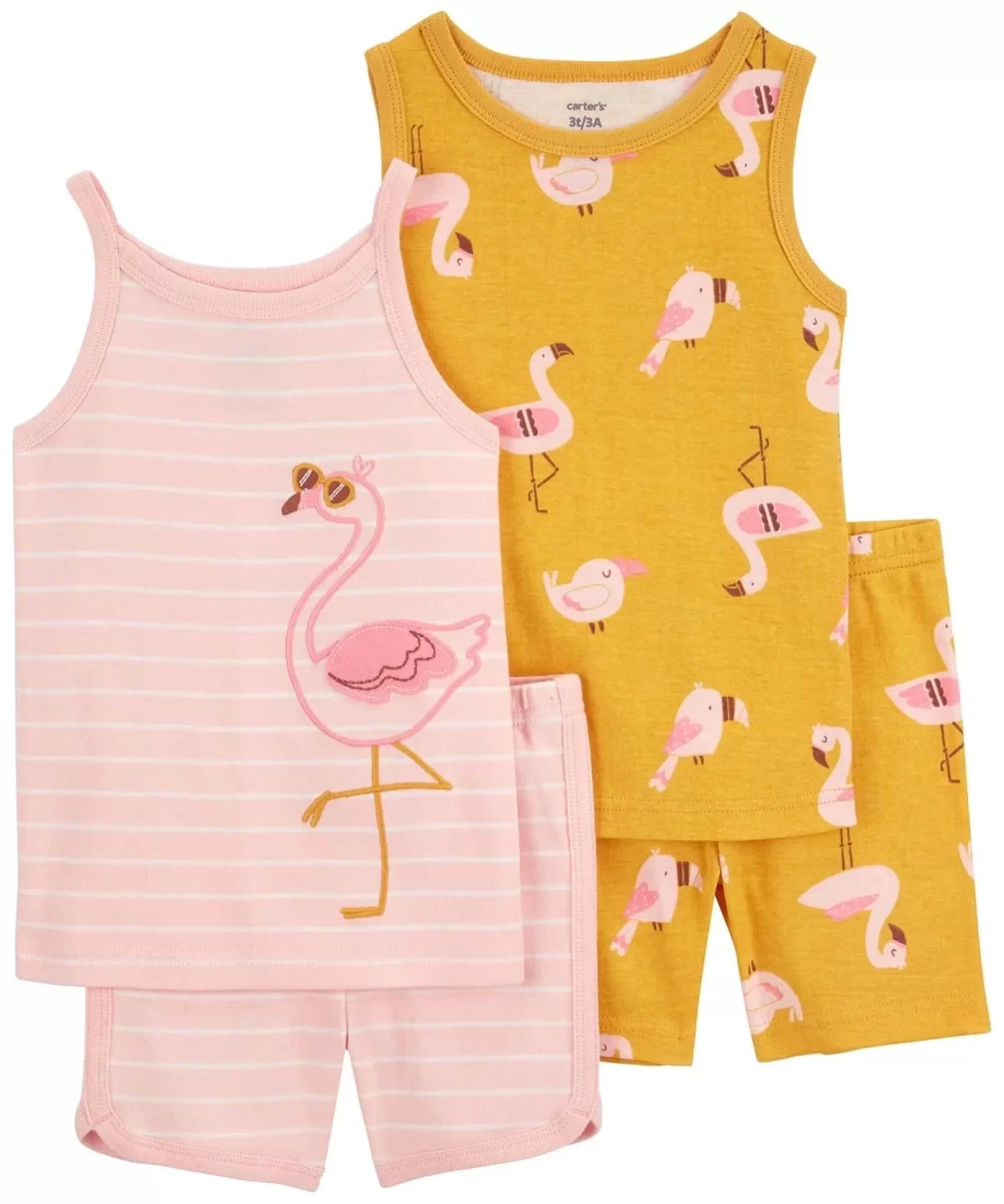 Carters Kız Bebek 4Lü Pijama Set 1Q515010 Karışık Renkli