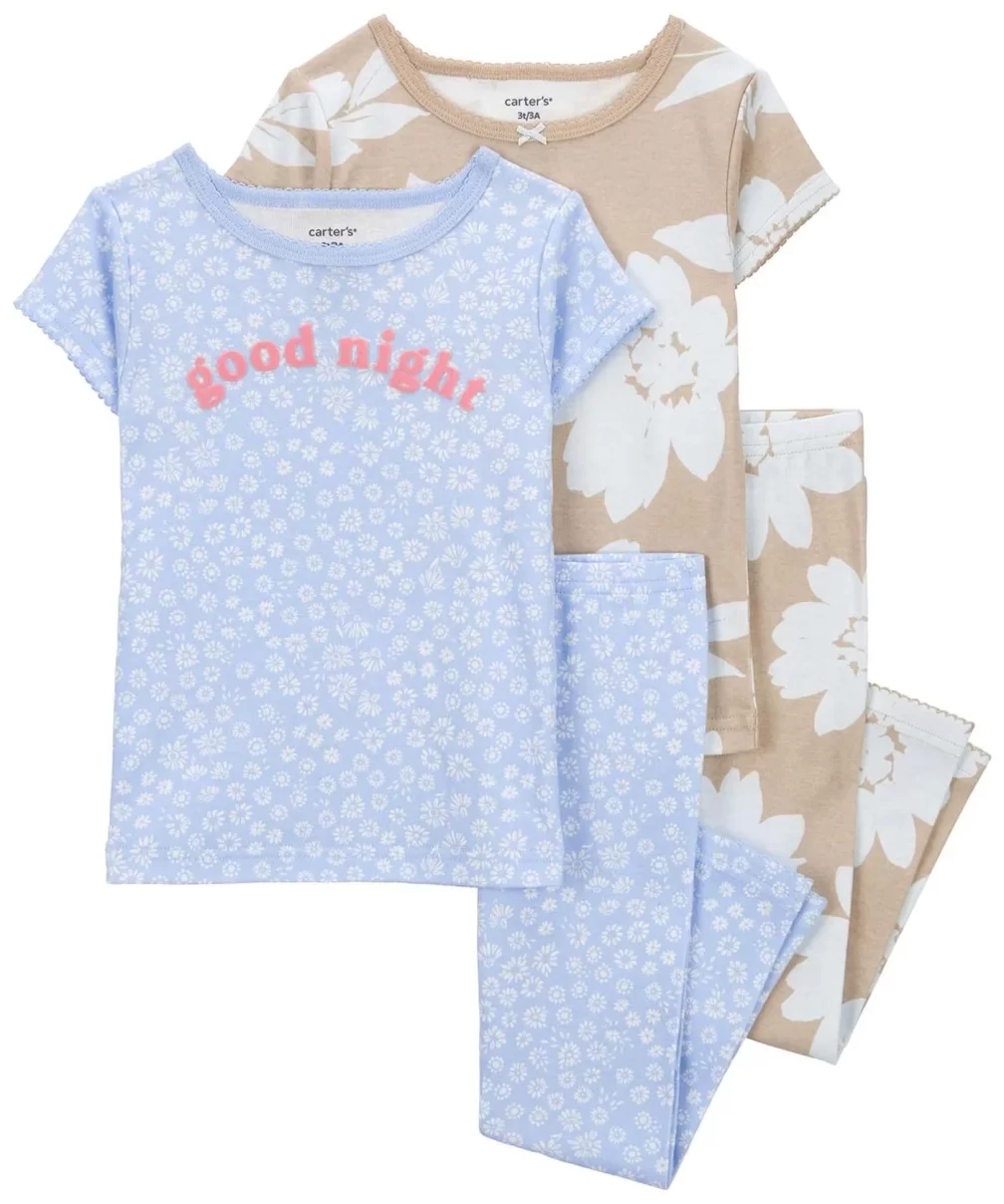 Carters Kız Bebek Pijama Set 1Q514110 Karışık Renkli