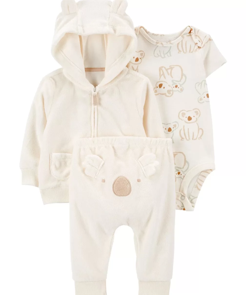 Carters Layette Bebek 3lü Hırkalı Set 1R040010 Beyaz