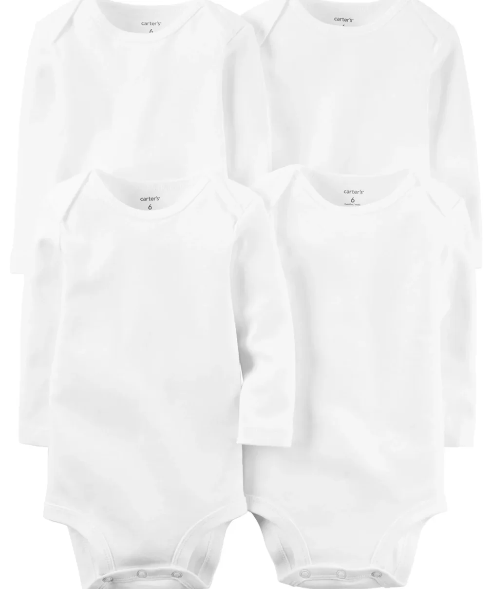 Carters Layette Bebek 4Lü Body Set 1L930610 Beyaz