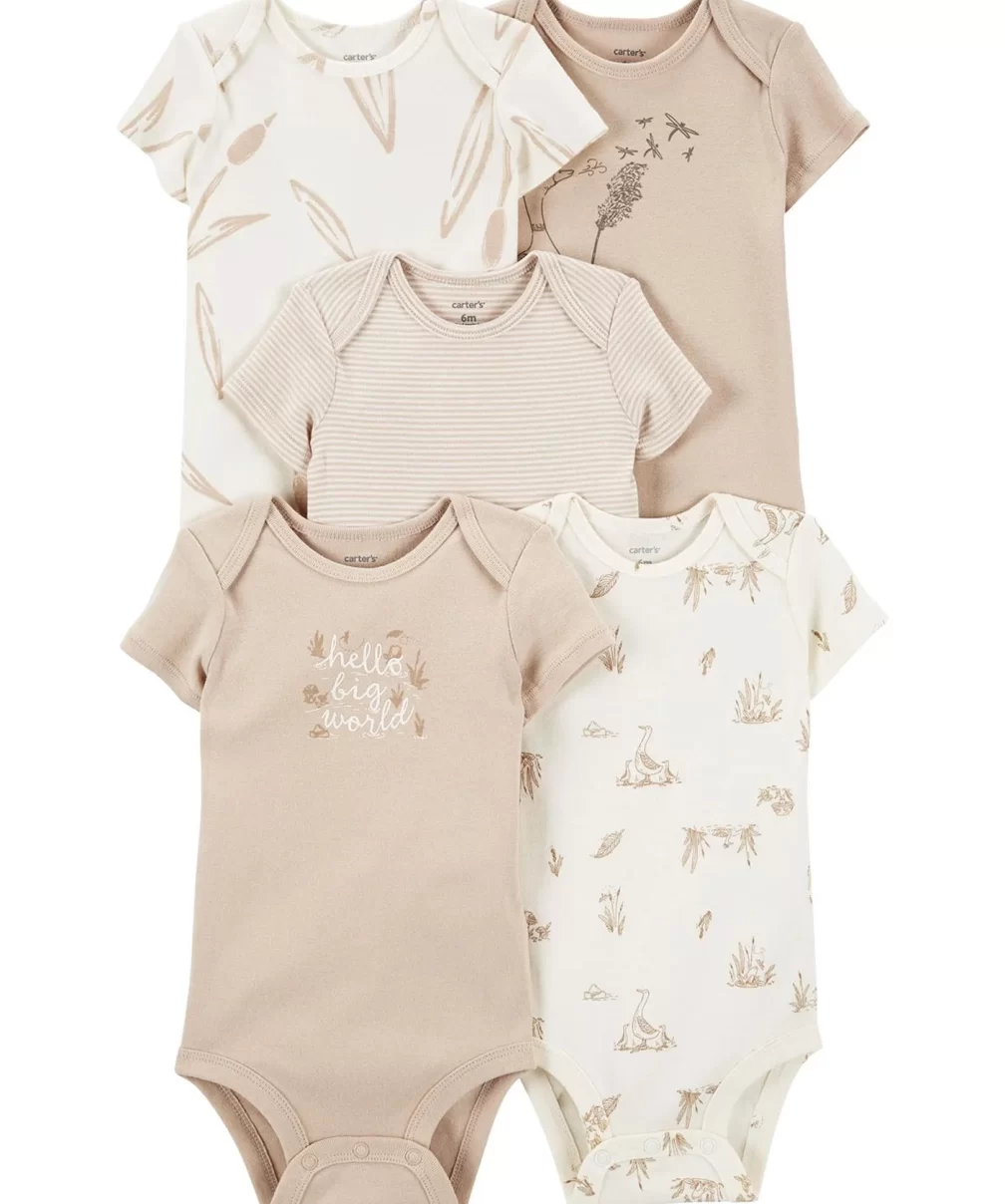 Carters Layette Bebek 5Li Kısa Kol Body 1P559710 Karışık Renkli