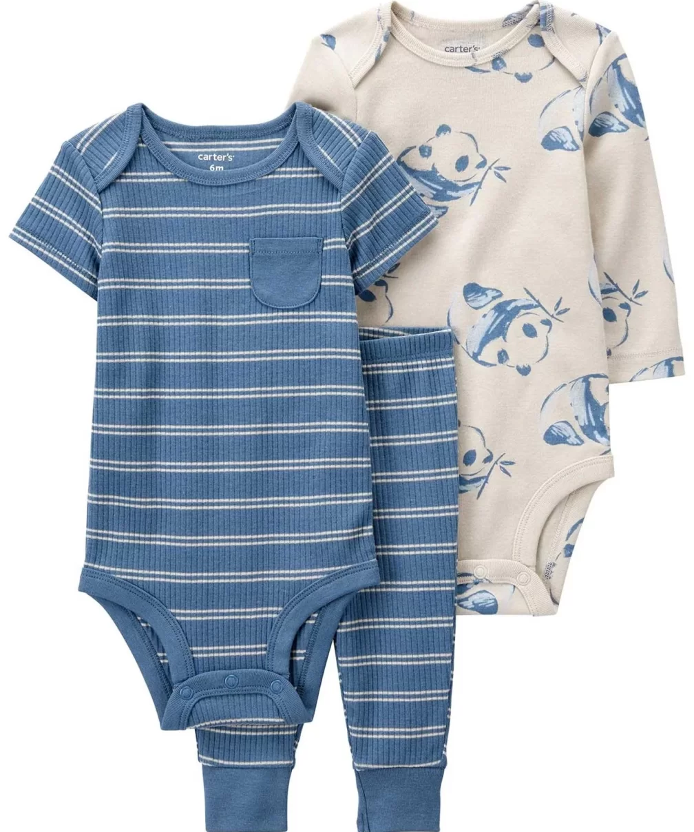 Carters Layette Erkek Bebek 3Lü Set 1P571210 Mavi