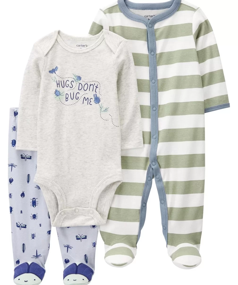 Carters Layette Erkek Bebek Tulumlu Set 1P570310 Karışık Renkli