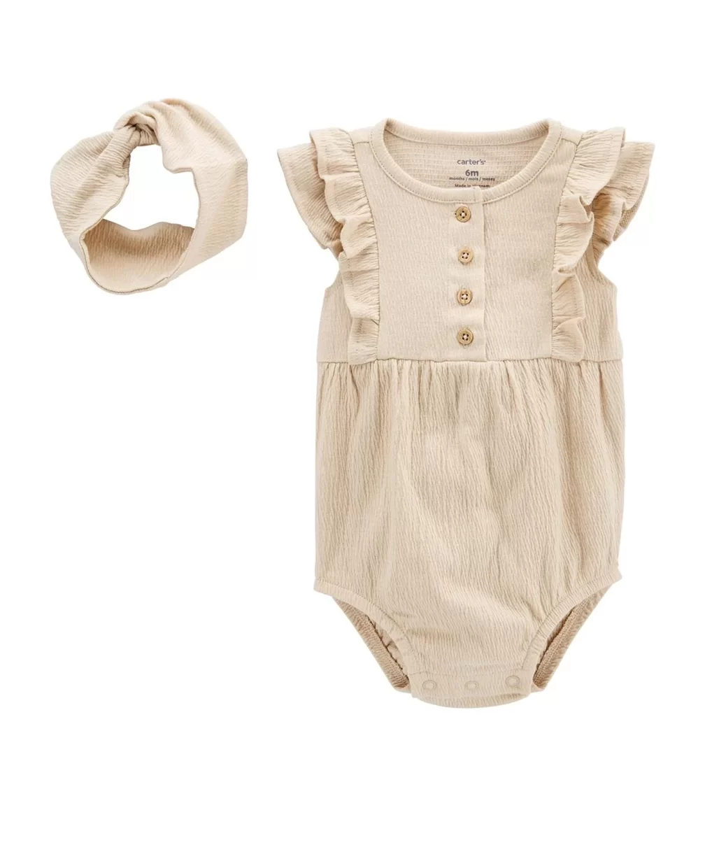 Carters Layette Kız Bebek Elbise Set 1P598310 Karışık Renkli