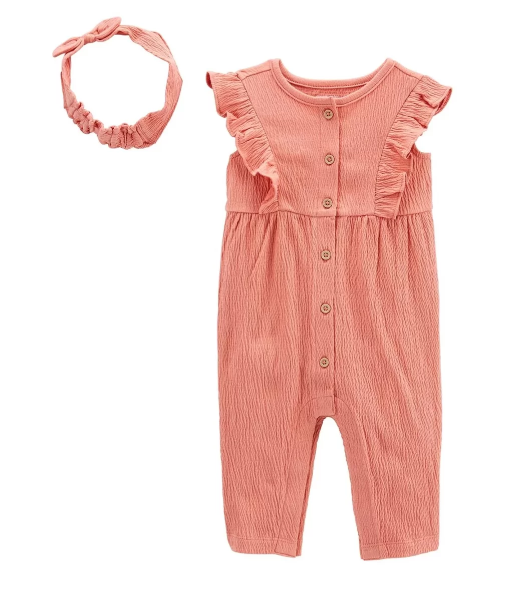 Carters Layette Kız Bebek Tulumlu Set 1P601410 Karışık Renkli