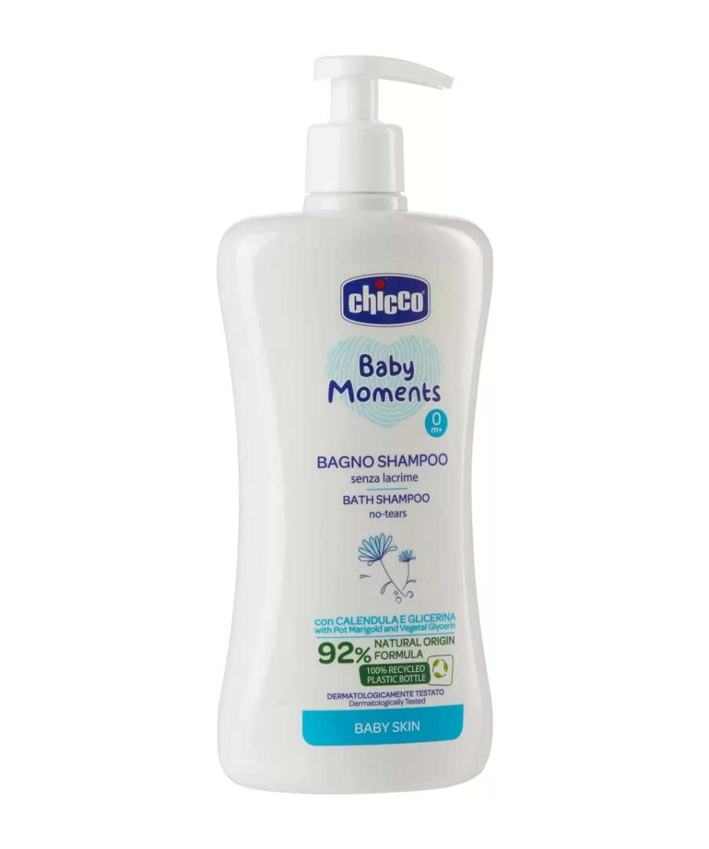 Chicco Baby Moments Doğal Göz Yakmayan Saç ve Vücut Şampuanı 500ml