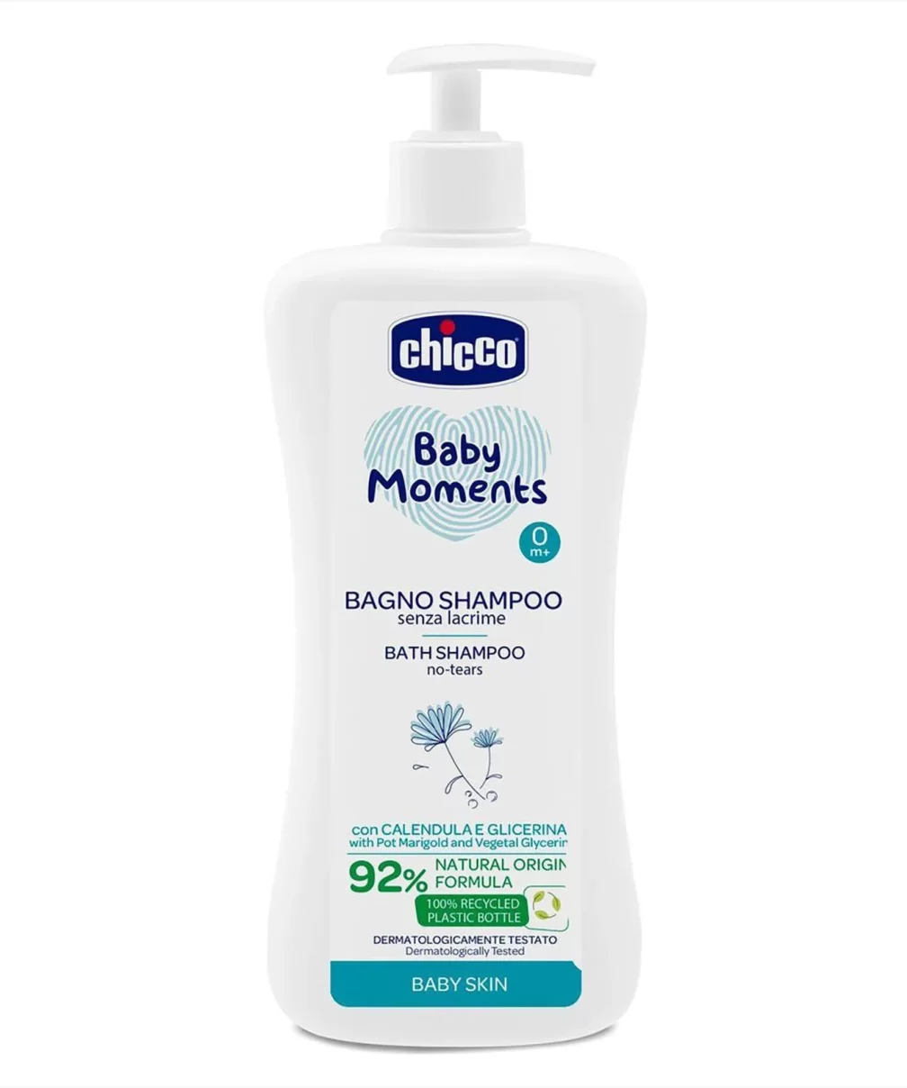 Chicco Baby Moments Doğal Göz Yakmayan Saç ve Vücut Şampuanı 750ml