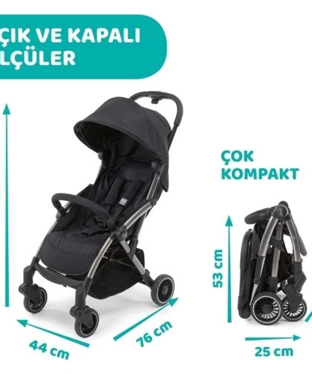 Chicco Cheerio Bebek Arabası Jet Black