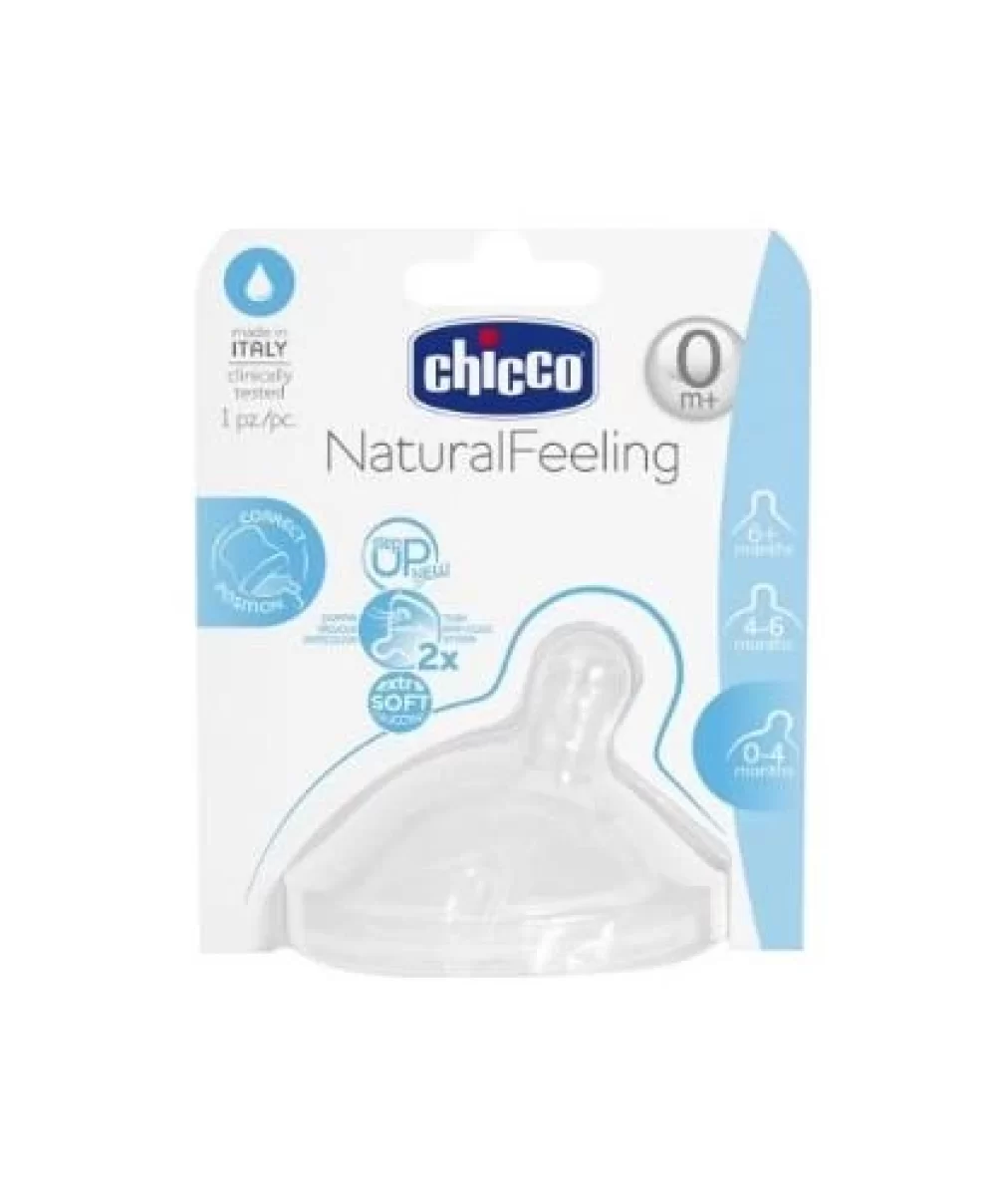 Chicco NaturalFeeling Biberon Emziği 0 Ay+ Normal Akış Tekli