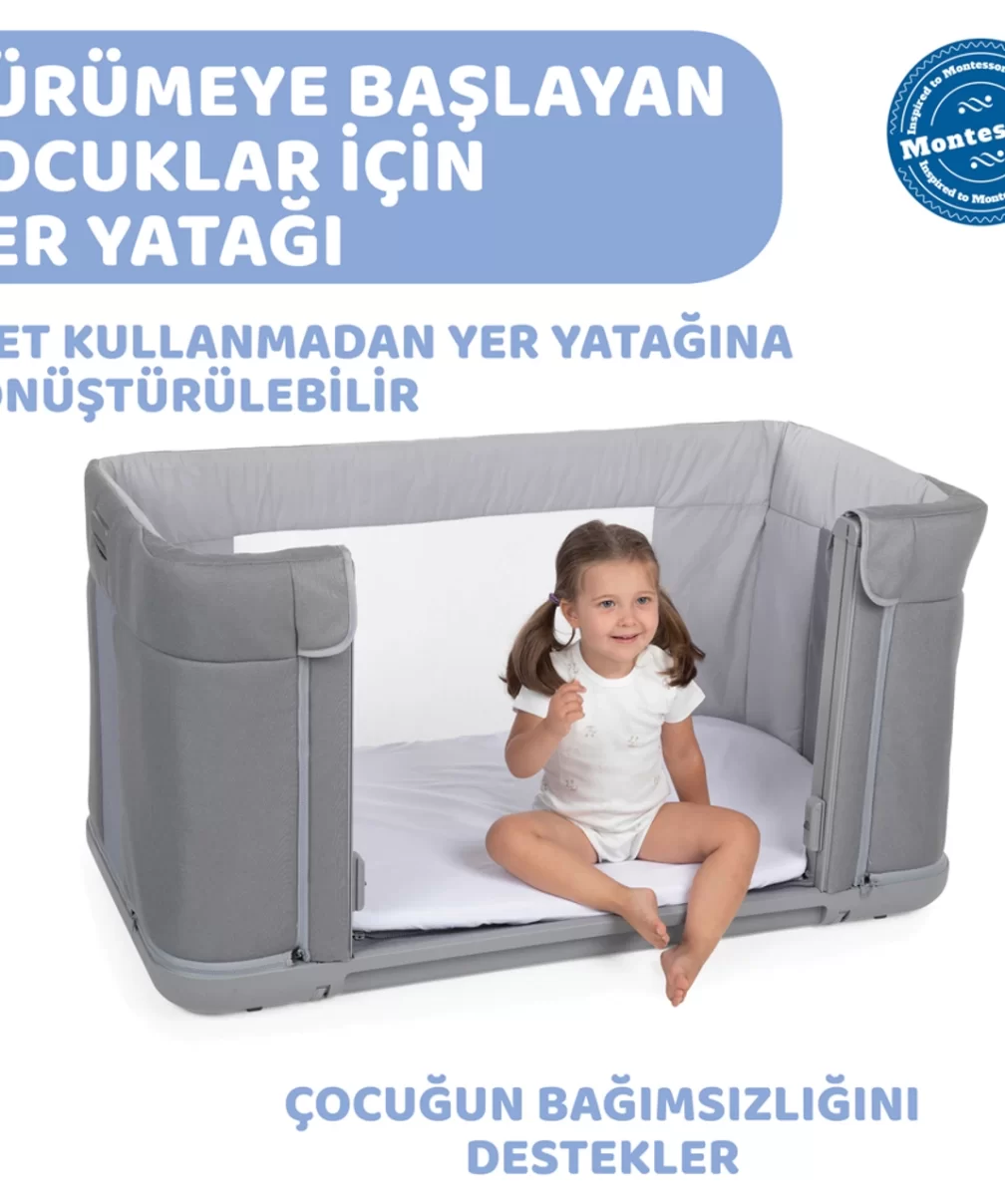 Chicco Next2Me Forever Anne Yanı Beşik Moon Grey