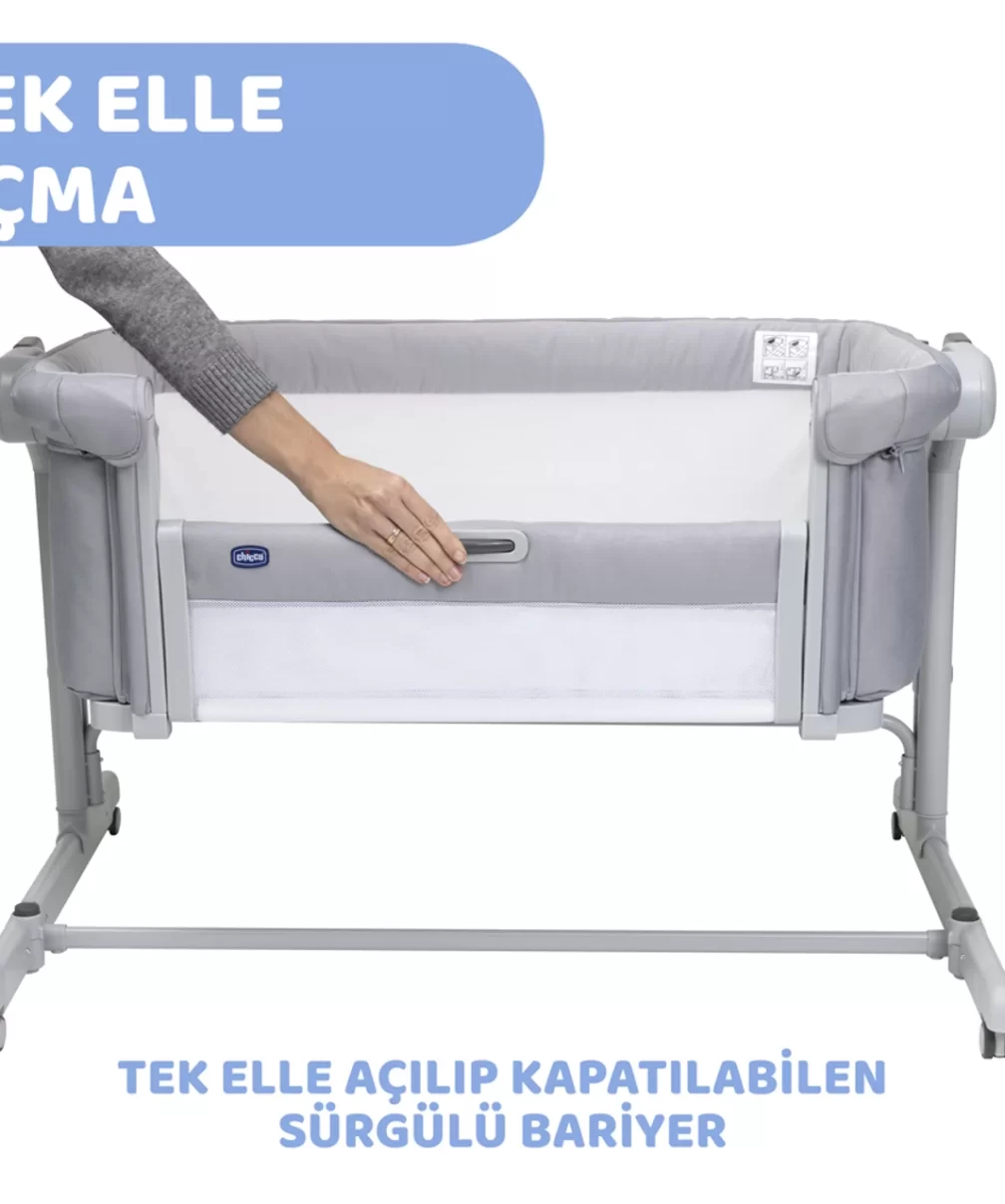 Chicco Next2Me Magic Evo Anne Yanı Beşik Grey Mist