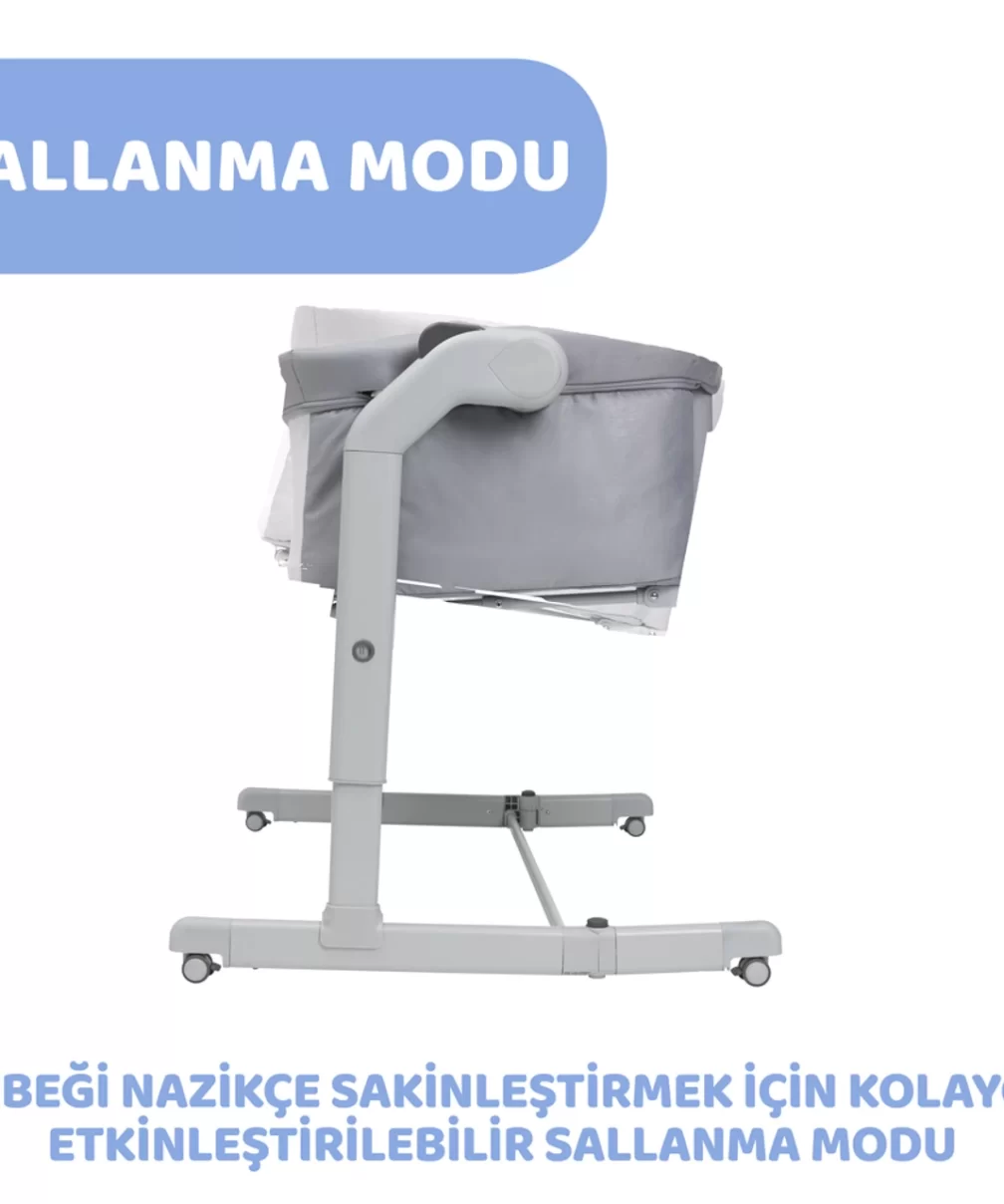 Chicco Next2Me Magic Evo Anne Yanı Beşik Grey Mist