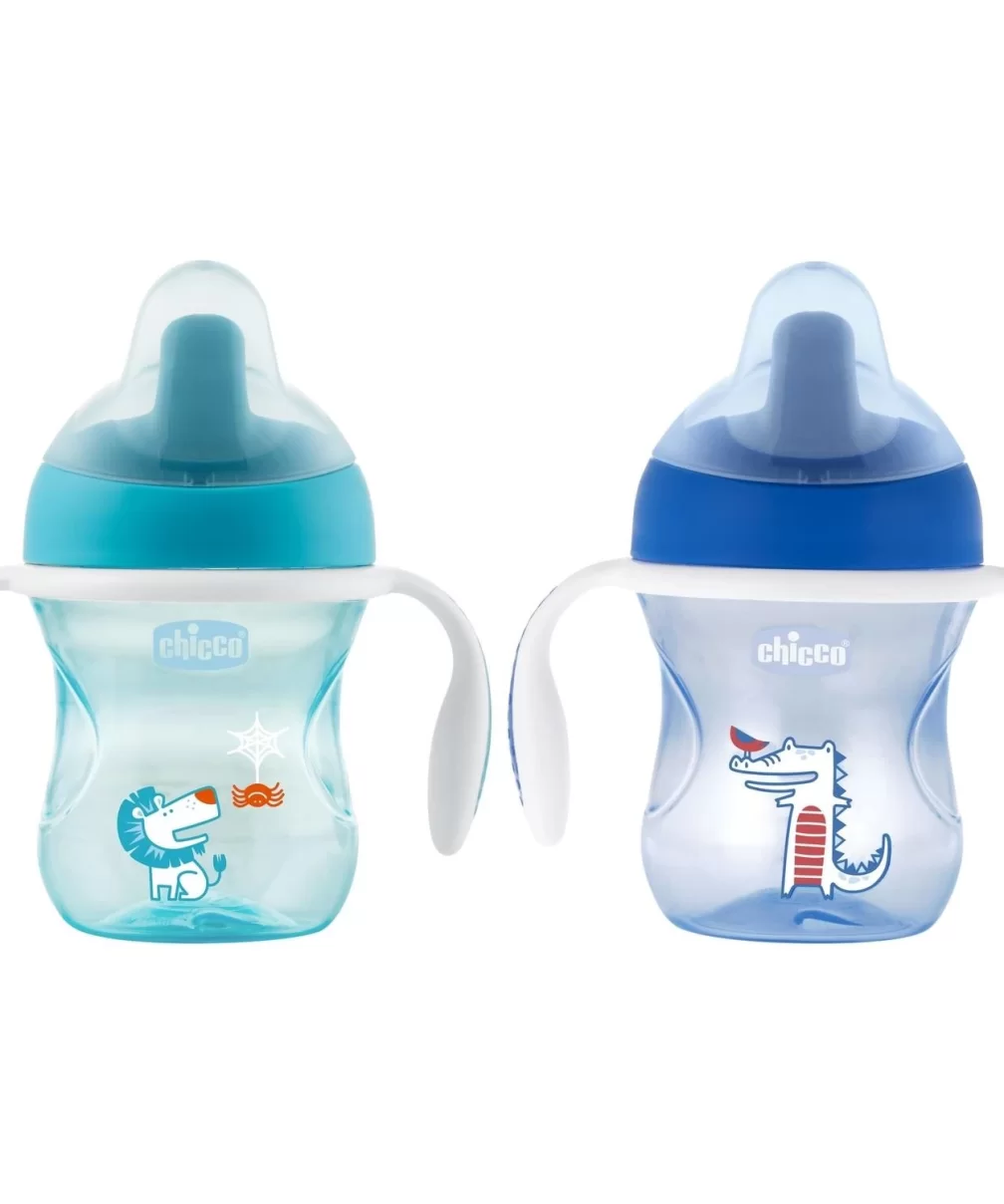 Chicco Yarı Yumuşak Uçlu Alıştırma Bardağı 6 Ay+ 200 ml Erkek