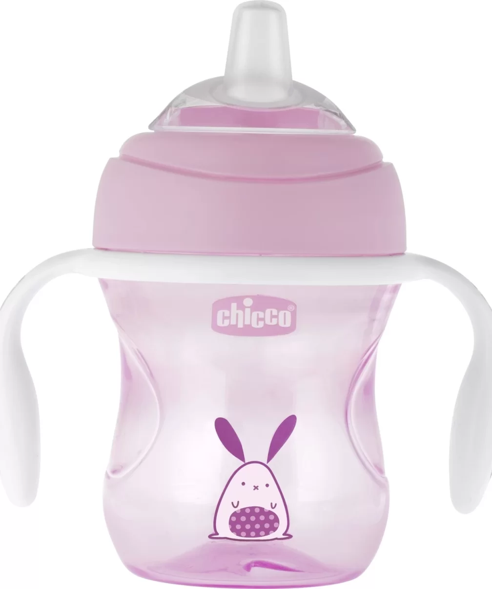 Chicco Yumuşak Uçlu Geçiş Bardağı 4 Ay+ Kız 200 ml