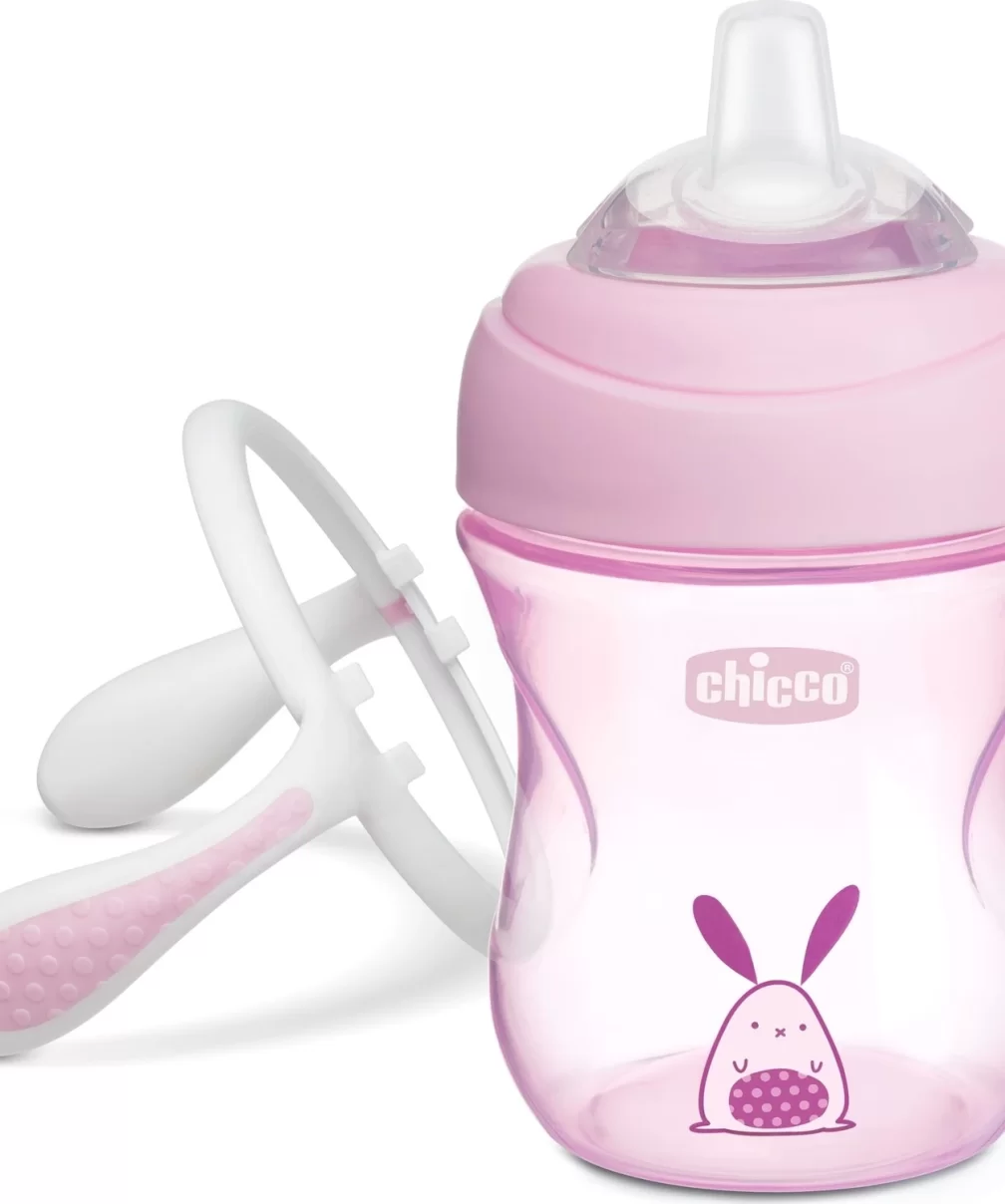 Chicco Yumuşak Uçlu Geçiş Bardağı 4 Ay+ Kız 200 ml