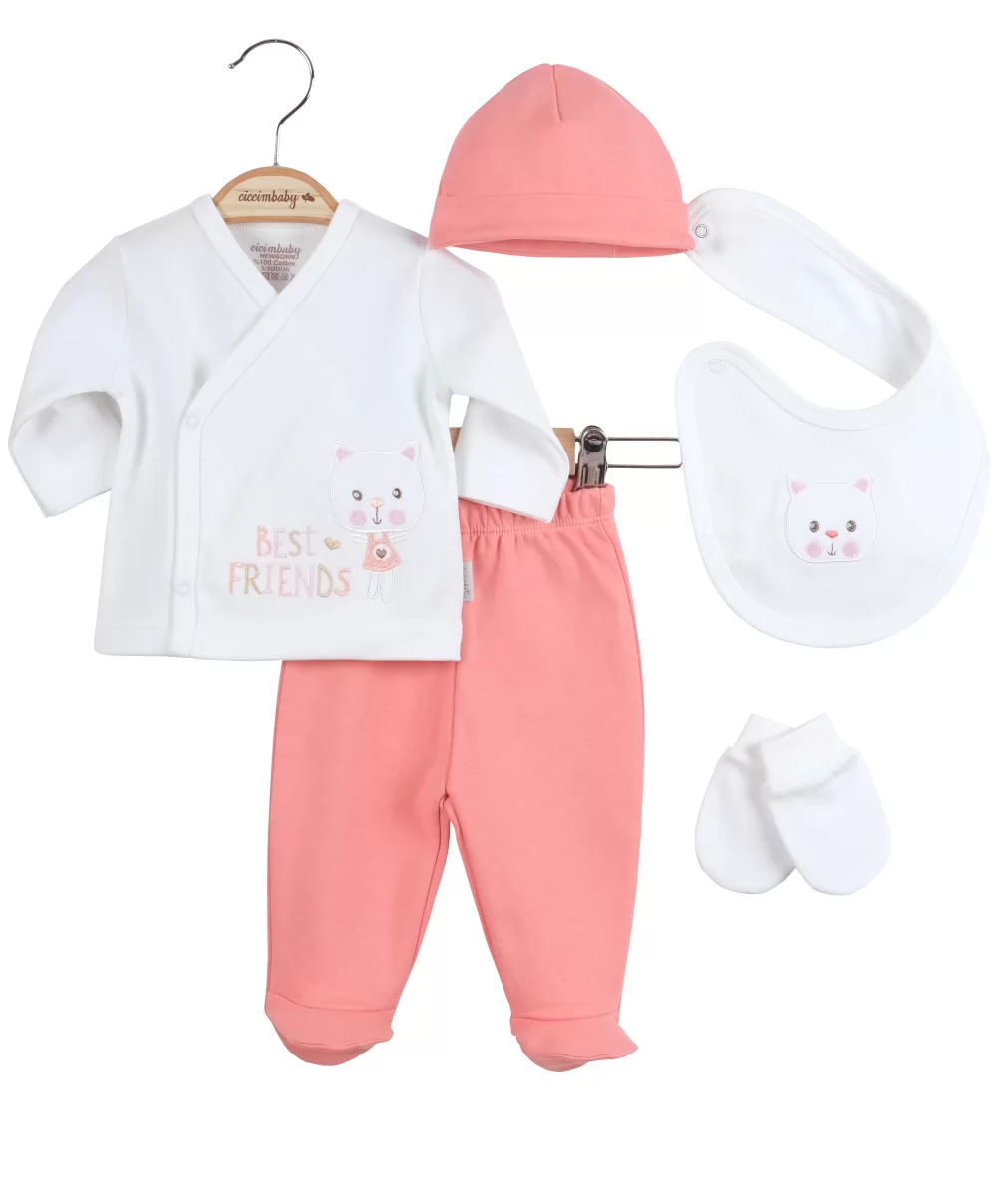 Ciccim Baby Best Friedens 5Li Zıbın Set 4765 Yavru Ağzı