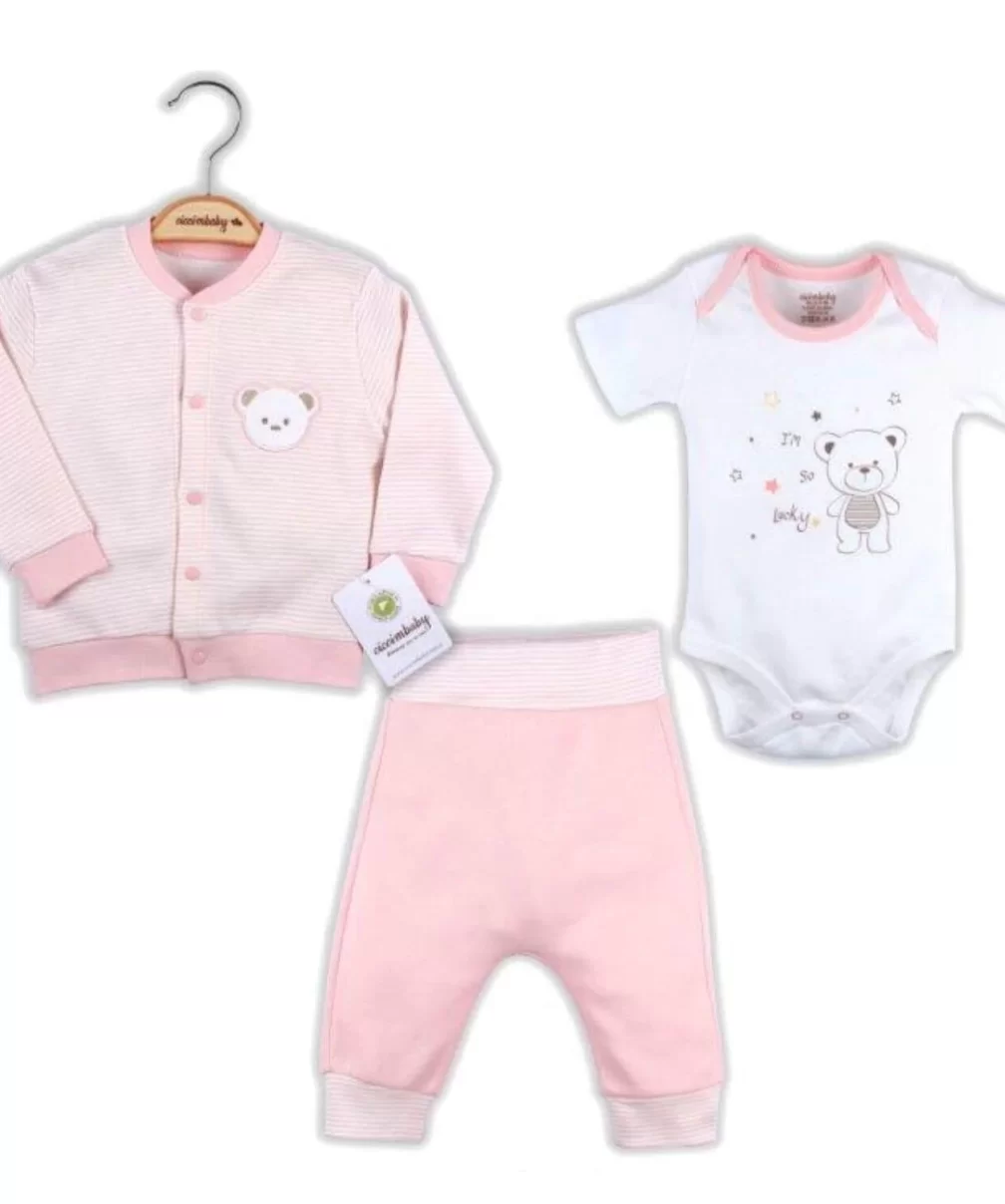 Ciccim Baby Çift Ayıcık 3lü Takım 4556 Pembe