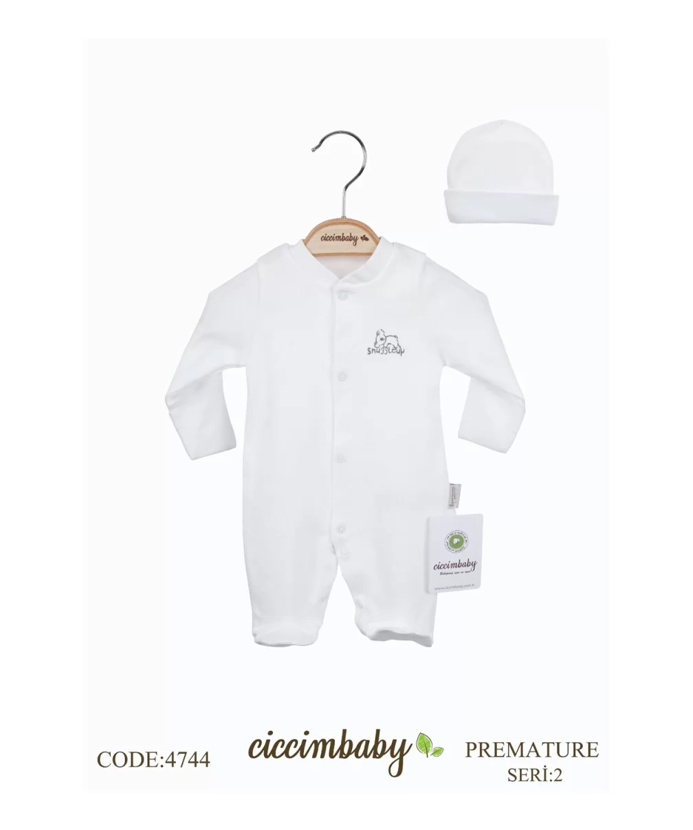 Ciccim Baby Prematüre Bebe Tulum 4744 Ekru