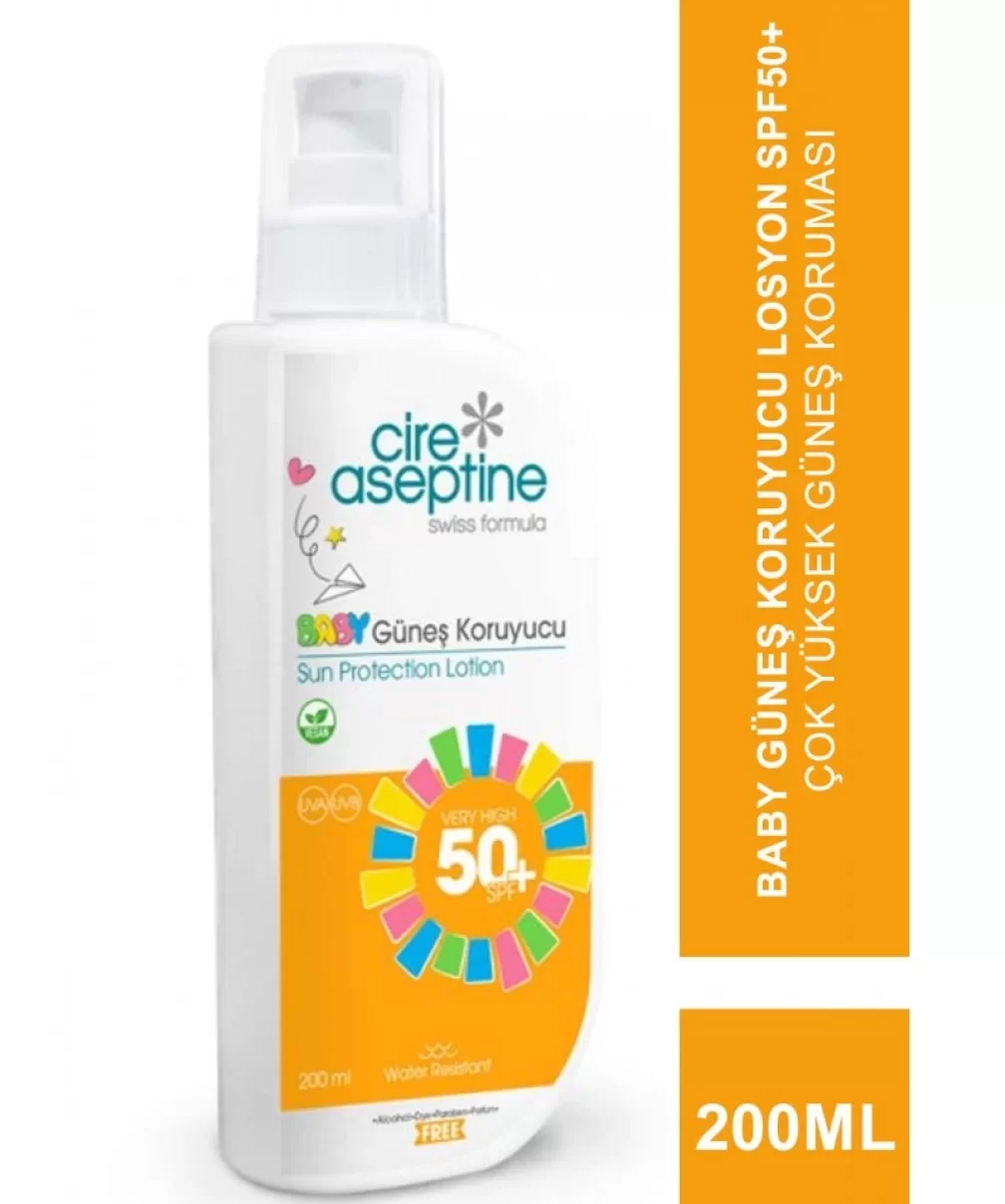 Cire Aseptine Sun Baby Güneş Koruyucu Losyon 50 SPF 200ml