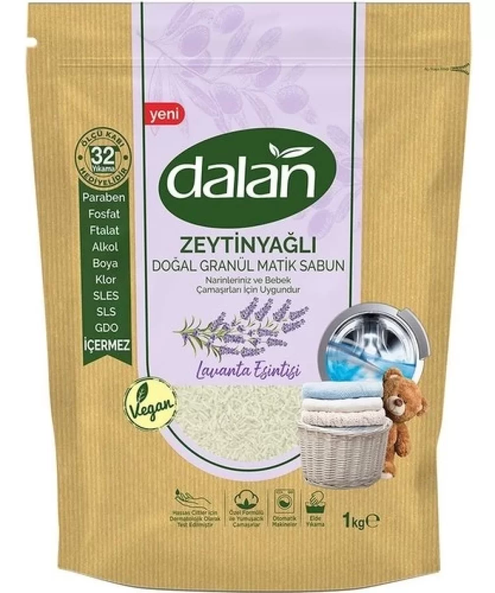 Dalan Zeytinyağlı Doğal Granül Matik Sabun Lavanta Esintisi 1000 Gr