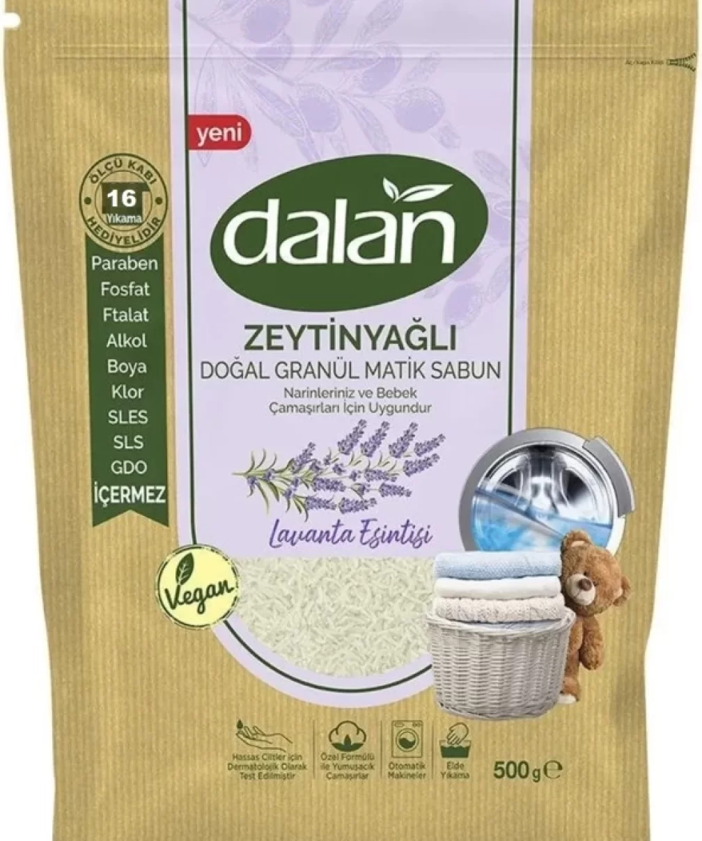 Dalan Zeytinyağlı Doğal Granül Matik Sabun Lavanta Esintisi 500 Gr