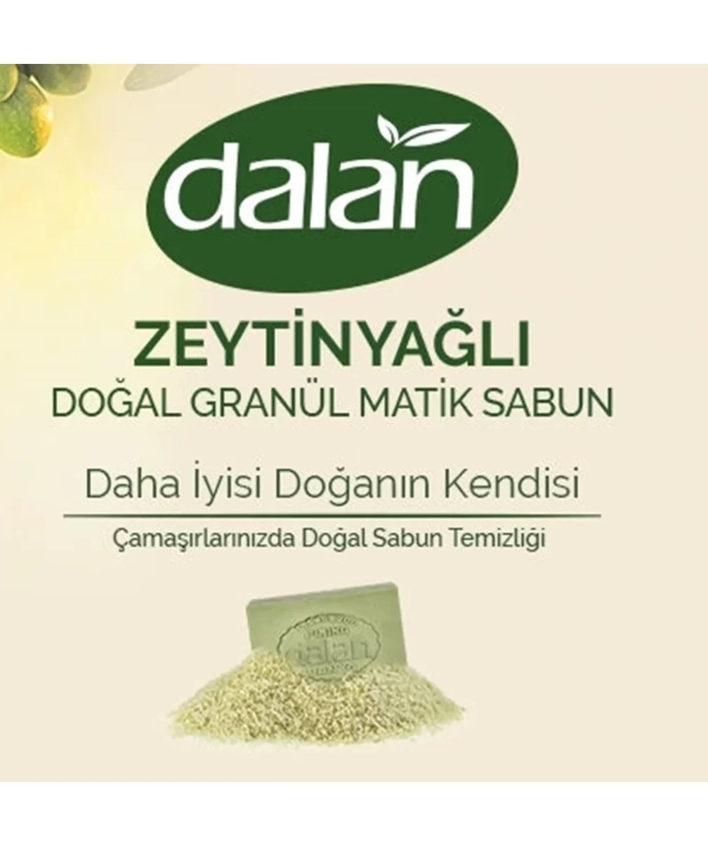 Dalan Zeytinyağlı Doğal Granül Matik Sabun Zeytin Mucizesi 1000 Gr