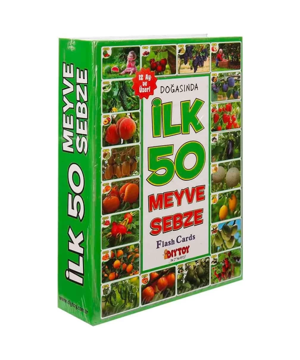 DiyToy İlk 50 Meyve Sebze Hafıza Kartları