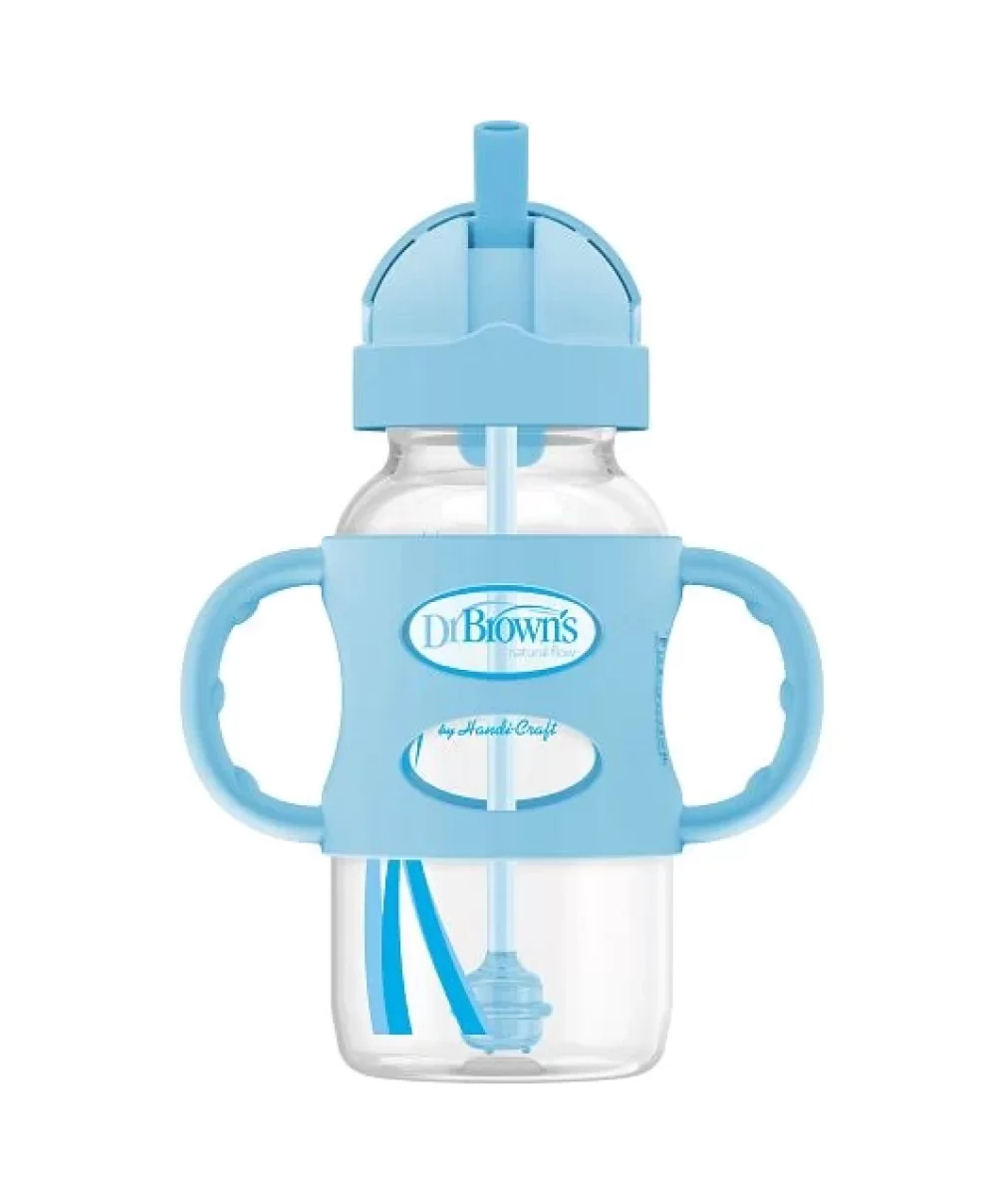 Dr Browns Milestones Sippy Pipetli Alıştırma Bardağı 270ml Mavi