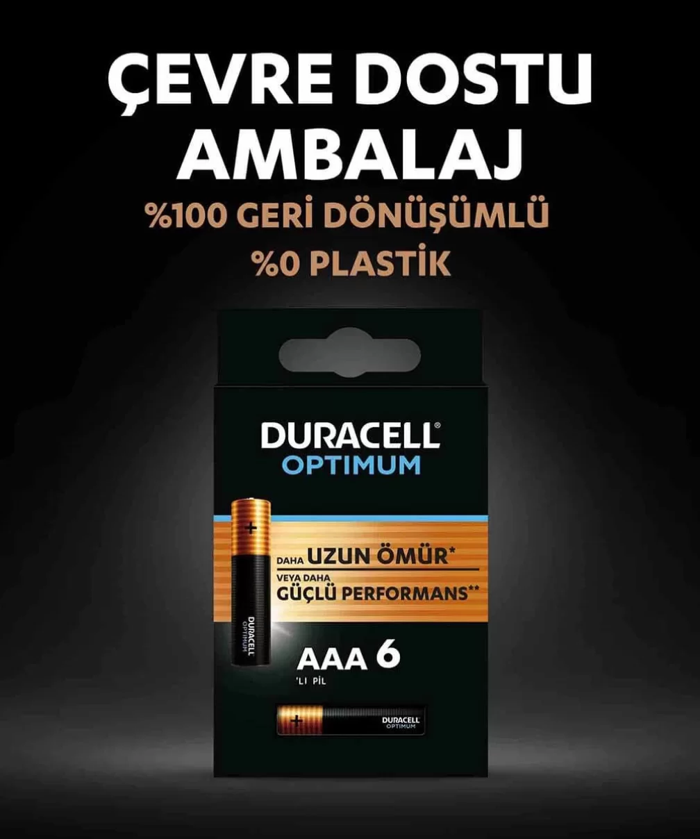 Duracell 6Lı Optimum AAA Kalem Pil