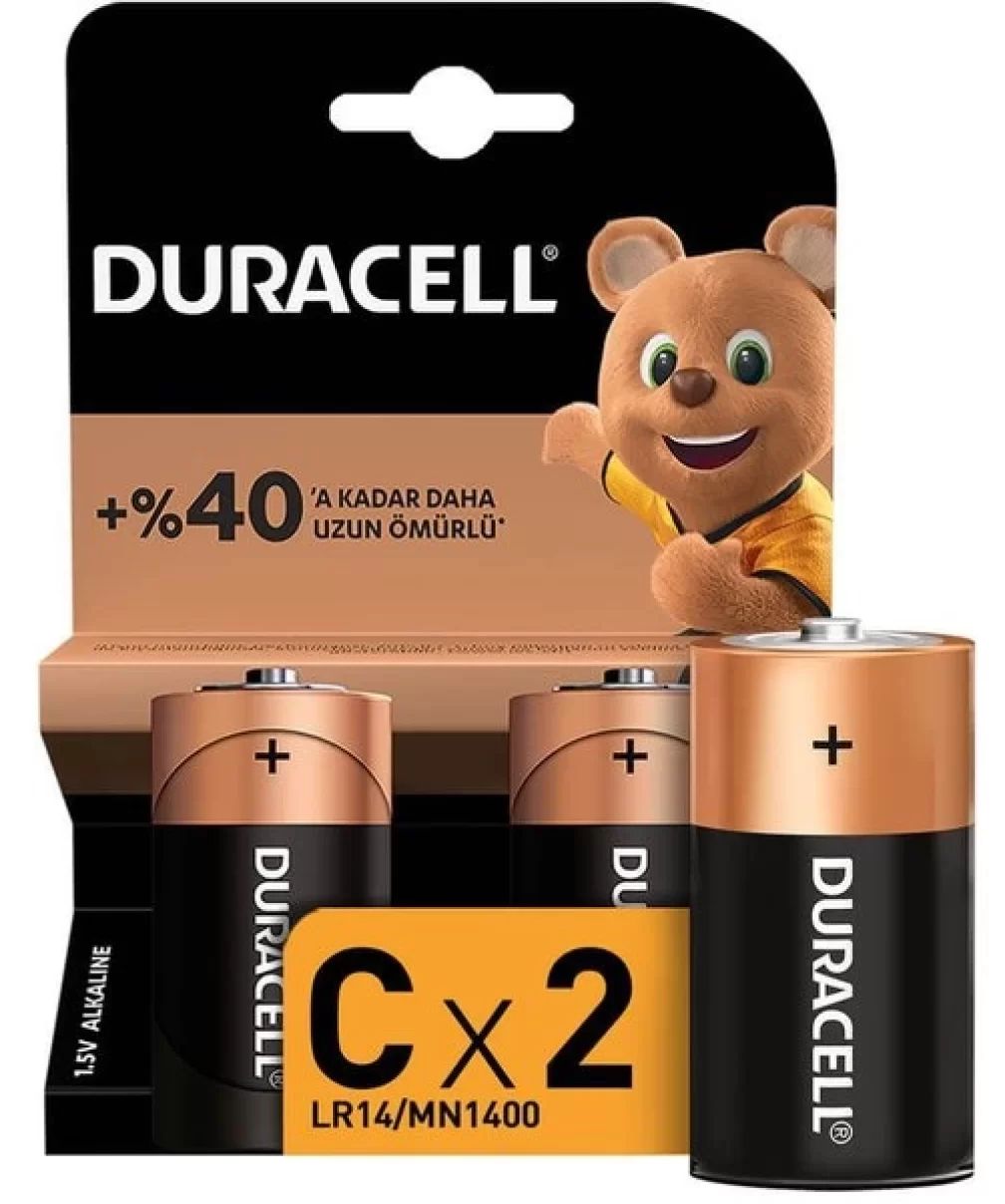 Duracell Basic C Boy Pil 2Li