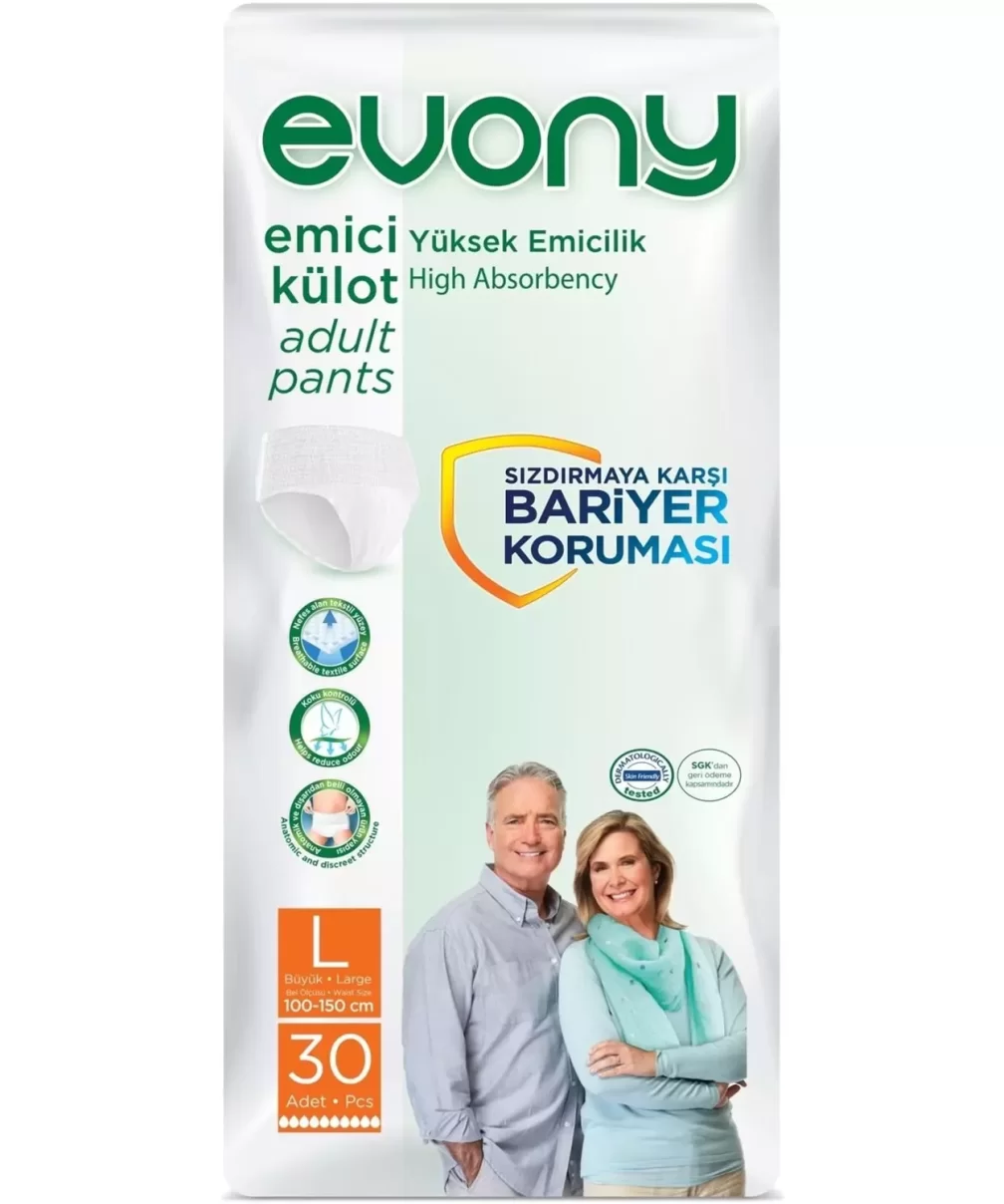 Evony Hasta Bezi Emici Külot L 30 Adet