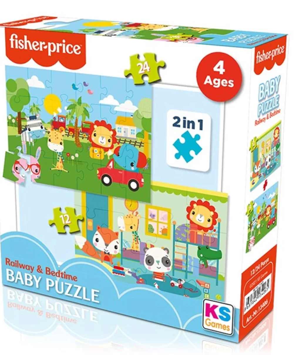 Fisher Price Baby Puzzle Railway & Bedtime 13406