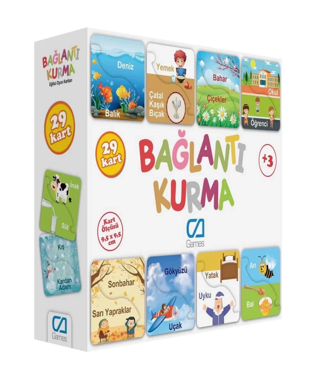 Games Bağlantı Kurma Eğitici Oyun Kartları 29 Kart