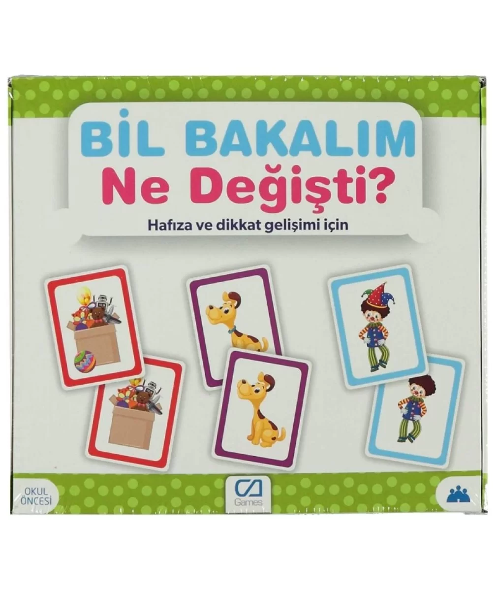 Games Bil Bakalım Ne Değişti? Hafıza ve Dikkat Gelişim Kartı 55 Kart 5109