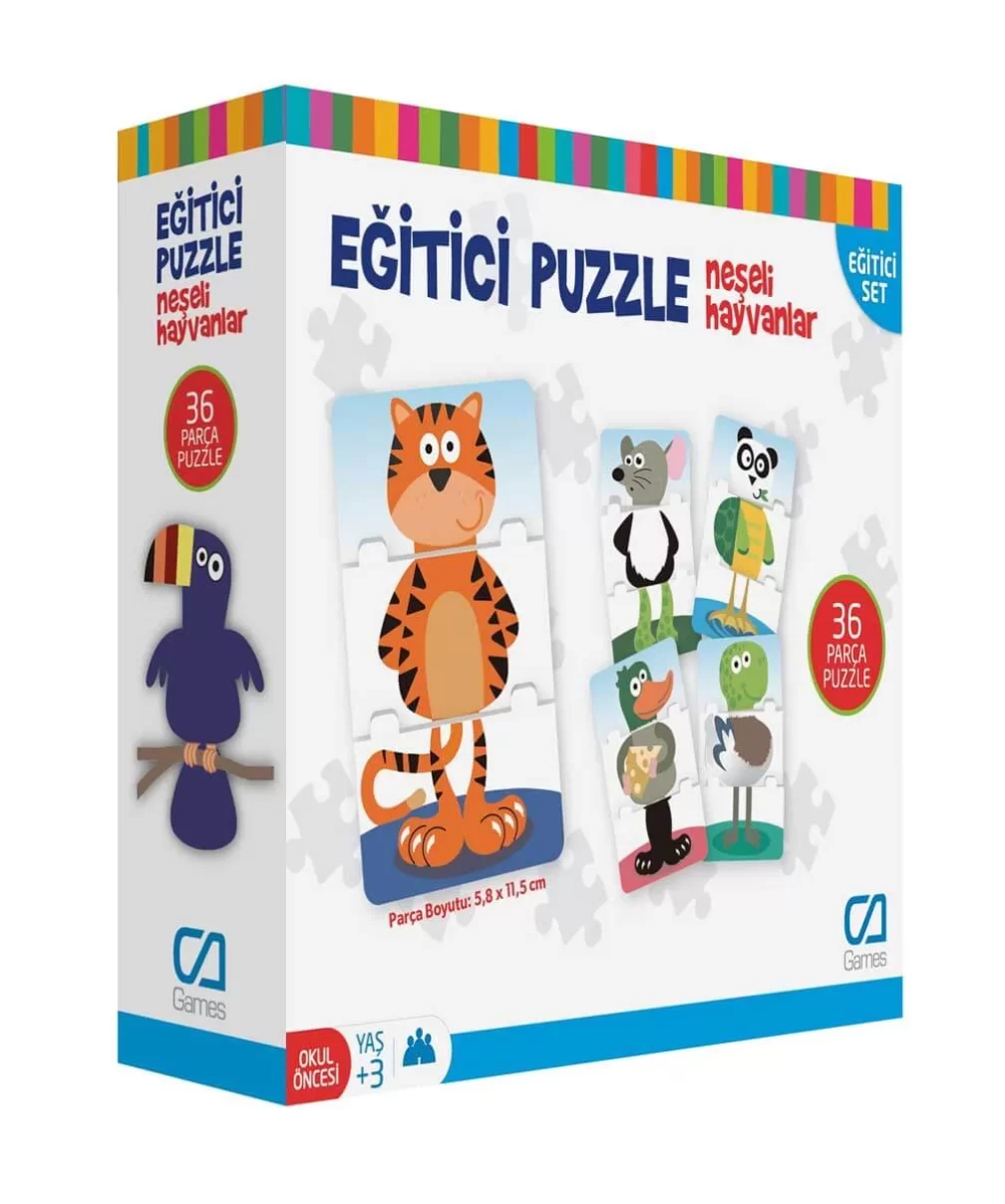 Games Eğitici Puzzle Neşeli Hayvanlar 36 Parça 5028