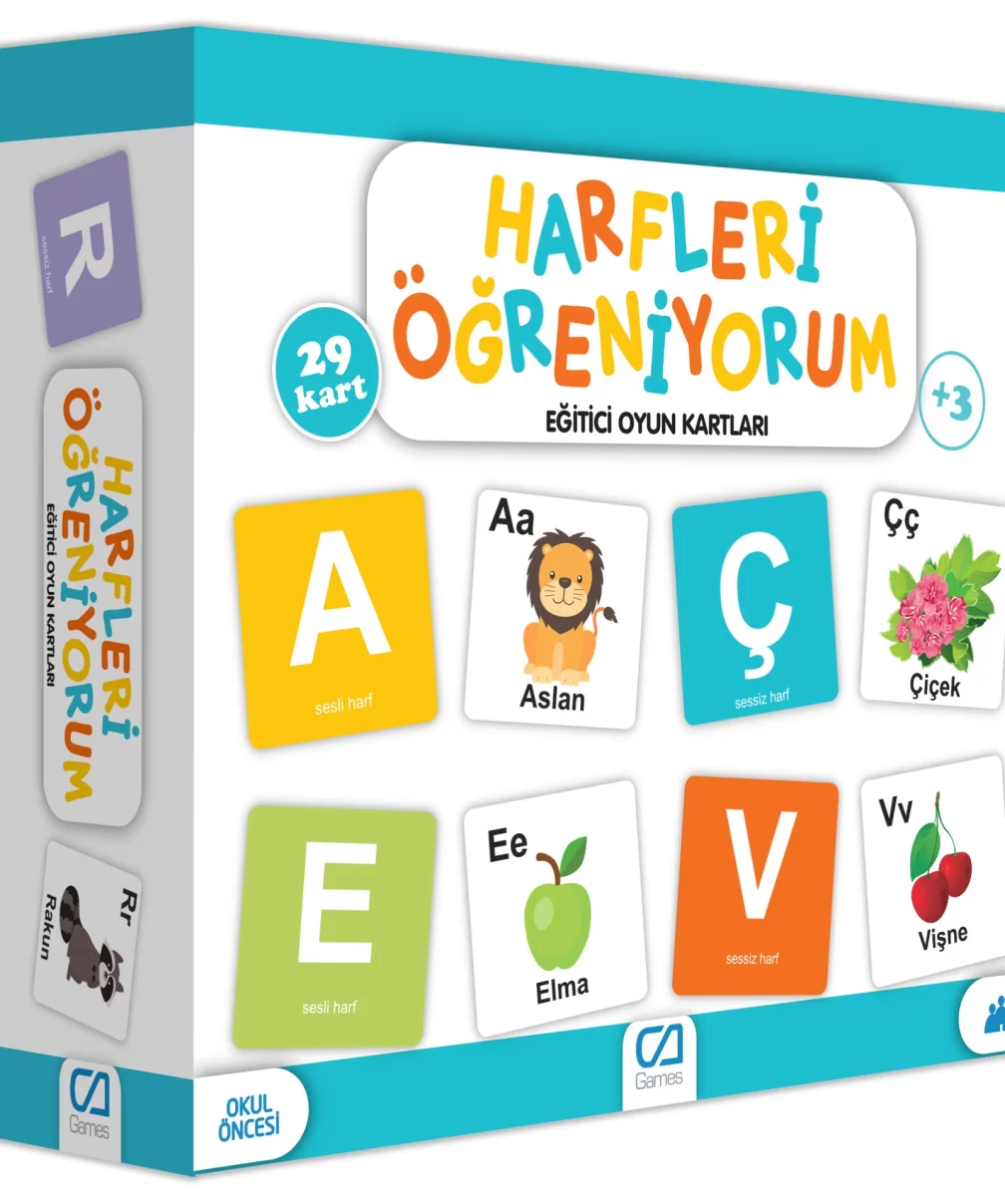 Games Harfleri Öğreniyorum Eğitici Oyun Kartları 29 Kart 5042