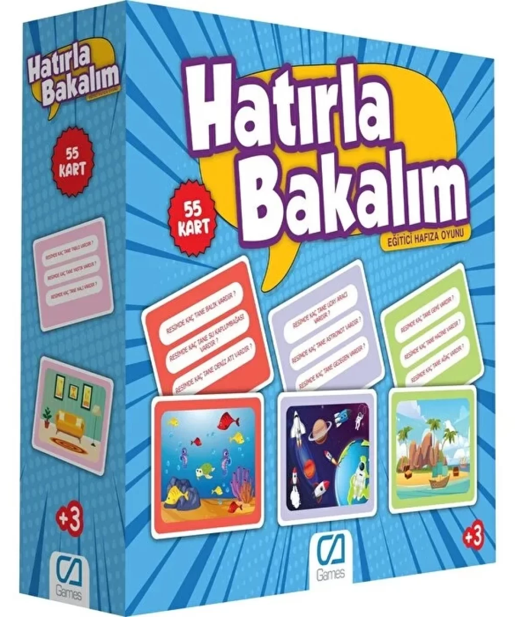 Games Hatırla Bakalım Eğitici Hafıza Oyunu 55 Kart 5108