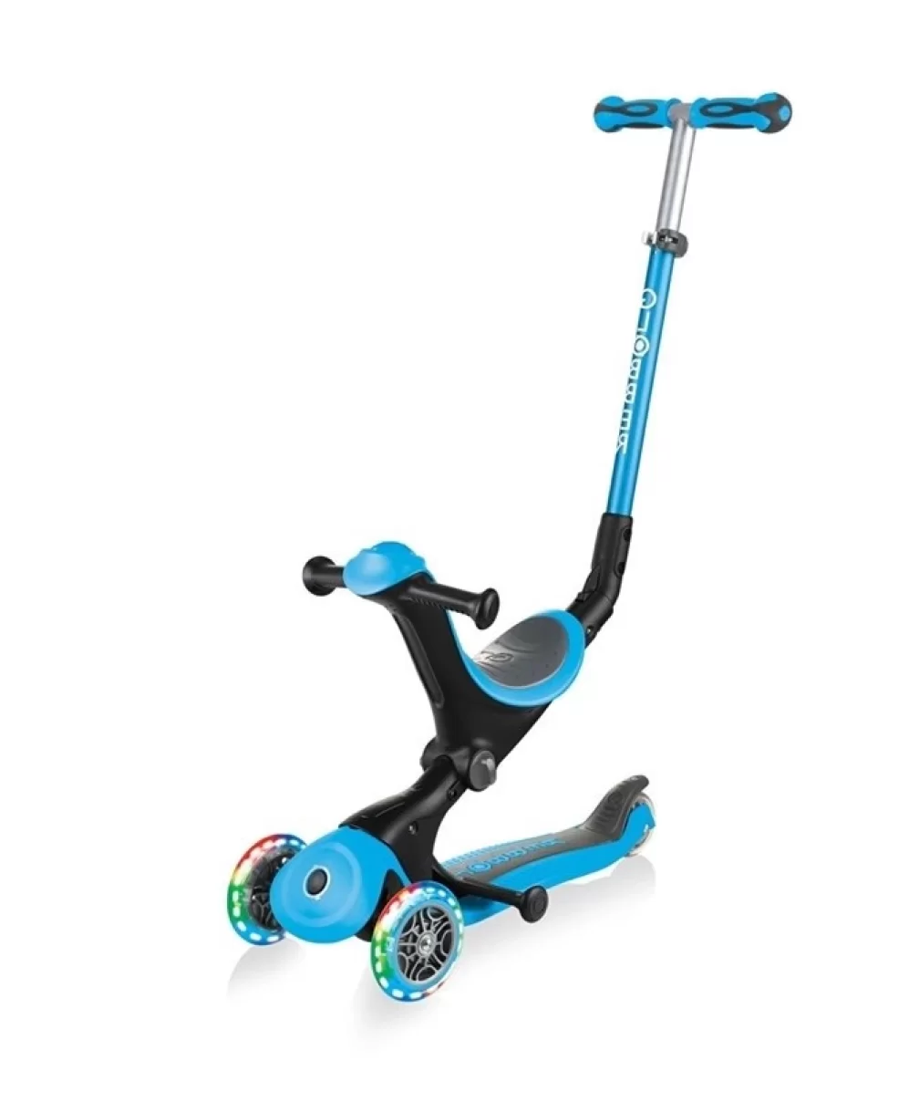 Globber Go Up Deluxe Scooter (Işıklı) Mavi