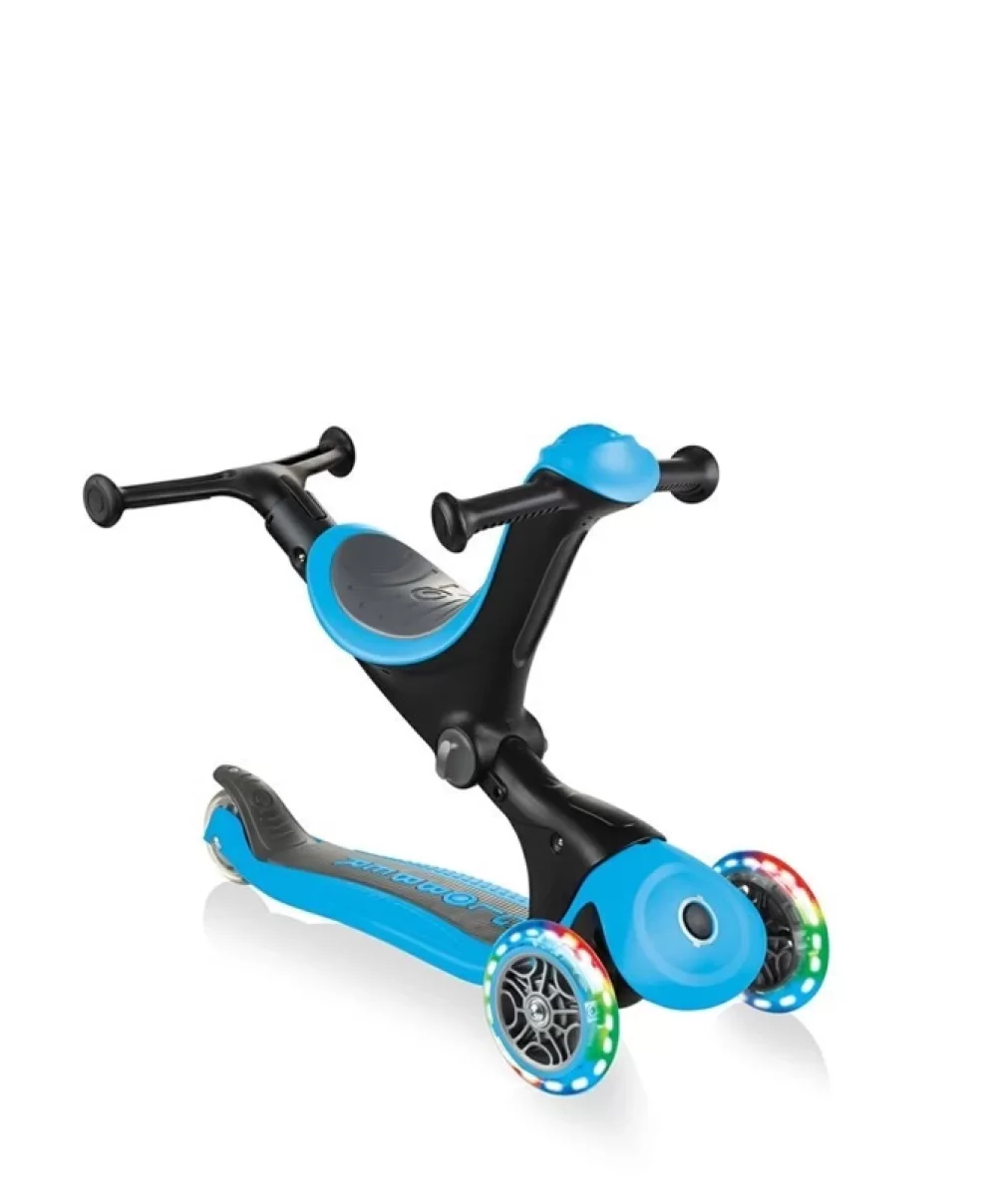 Globber Go Up Deluxe Scooter (Işıklı) Mavi