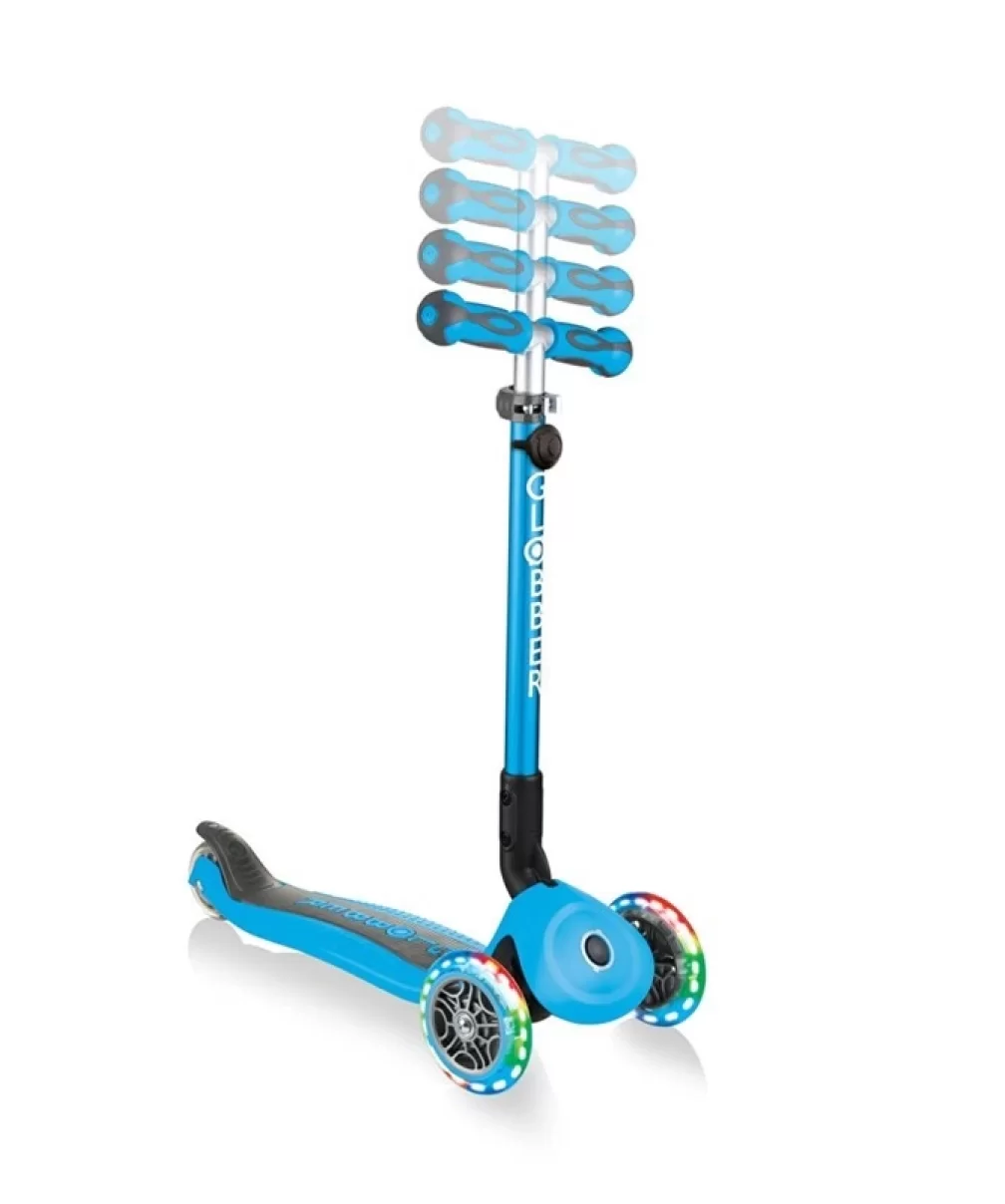 Globber Go Up Deluxe Scooter (Işıklı) Mavi