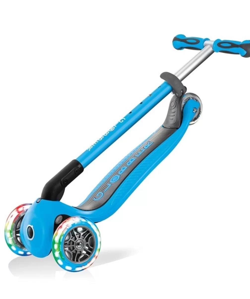 Globber Go Up Deluxe Scooter (Işıklı) Mavi