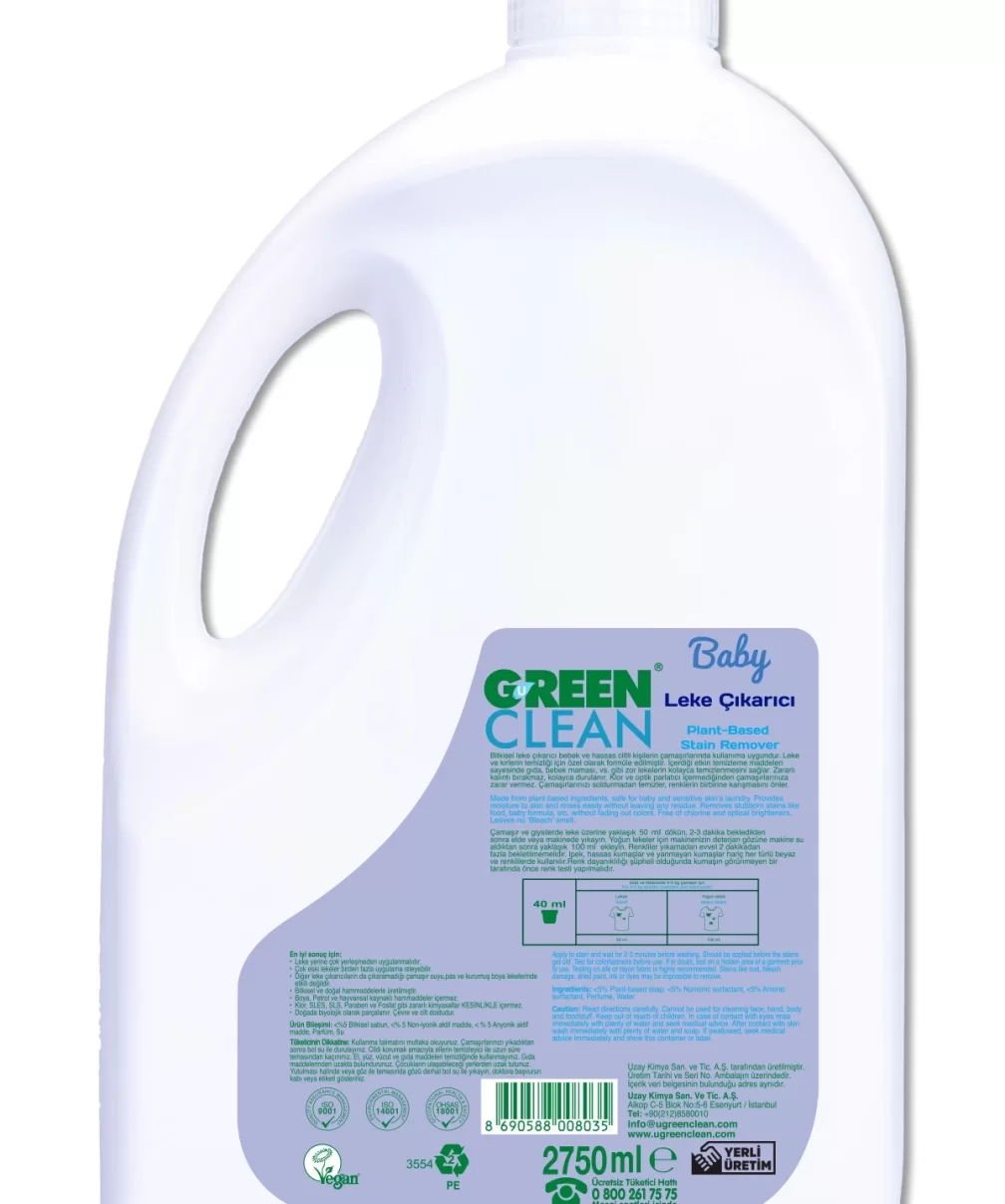 Green Clean Baby Bitkisel Leke Çıkarıcı 2750 ml