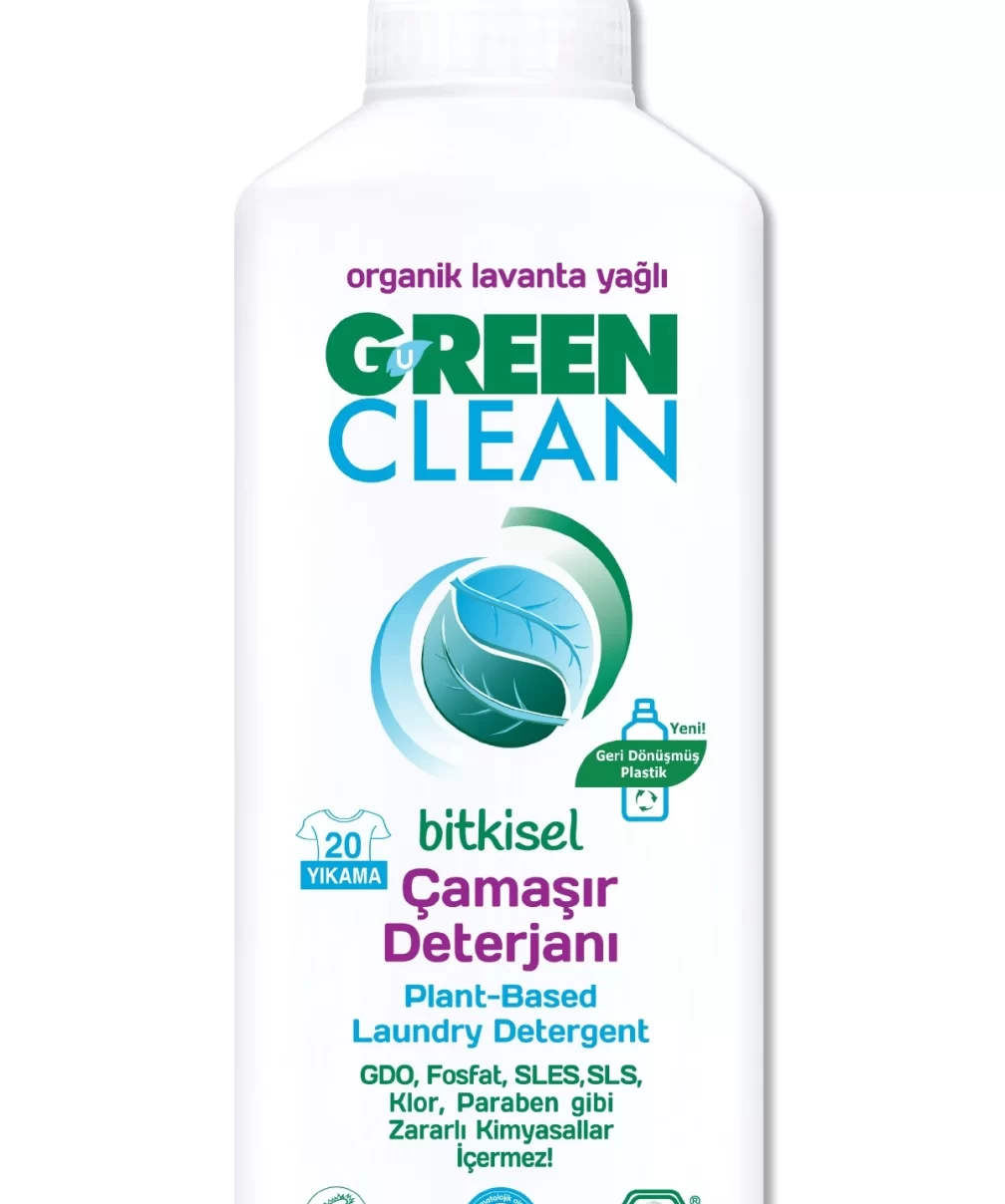 Green Clean Bitkisel Çamaşır Deterjanı 1000 ml (20 Yıkama)