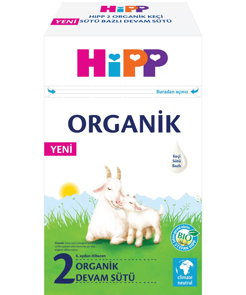 Hipp 2 Organik Keçisütü Bazlı Bebek Devam Sütü 400 Gr