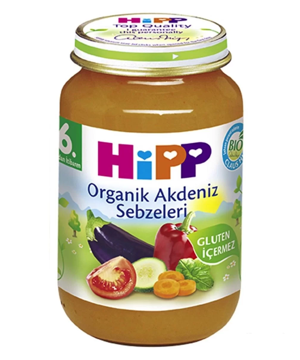 Hipp Organik Akdeniz Sebzeleri 190 Gr