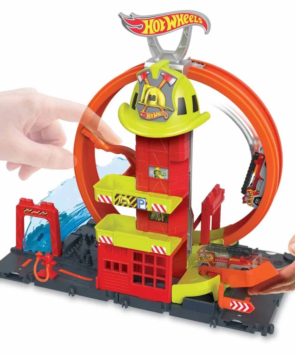 Hot Wheels Çember Pistli İtfaiye İstasyonu HKX41