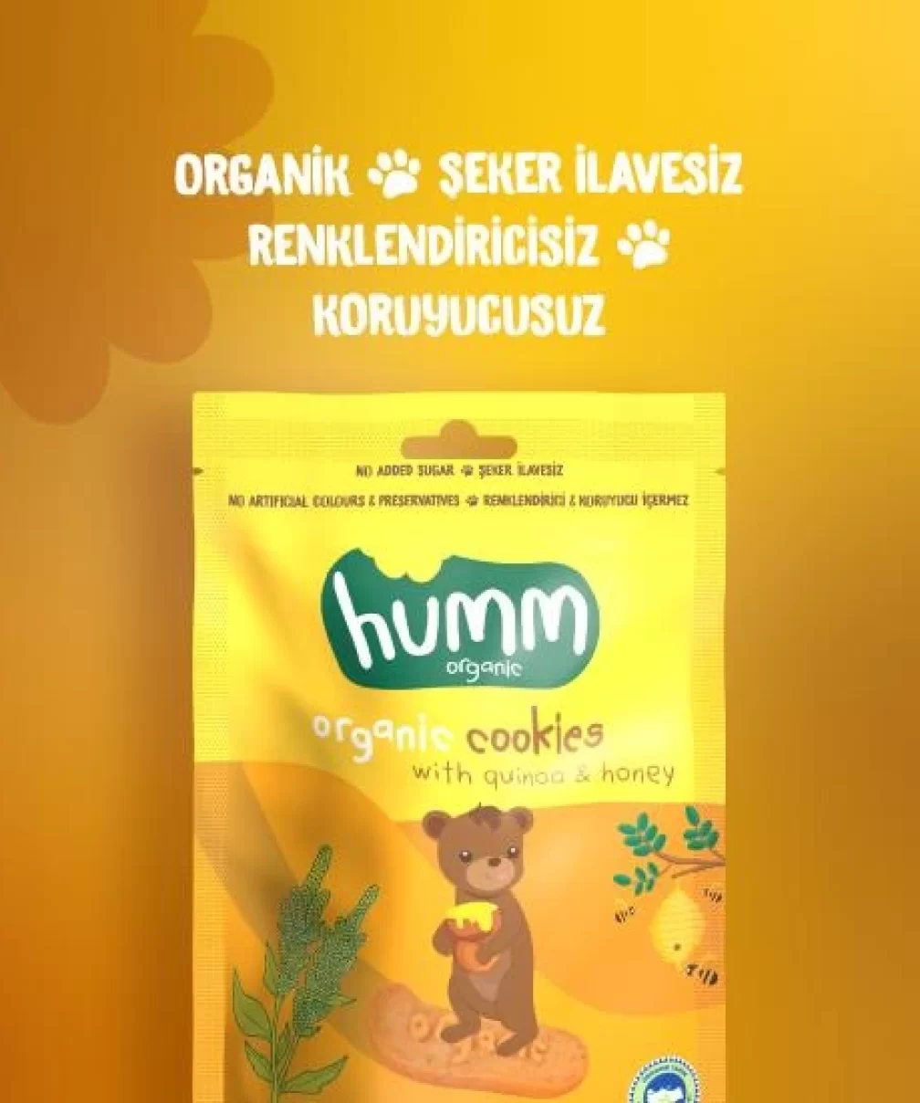 Humm Organik Ballı ve Kinoalı Kurabiye 55 Gr