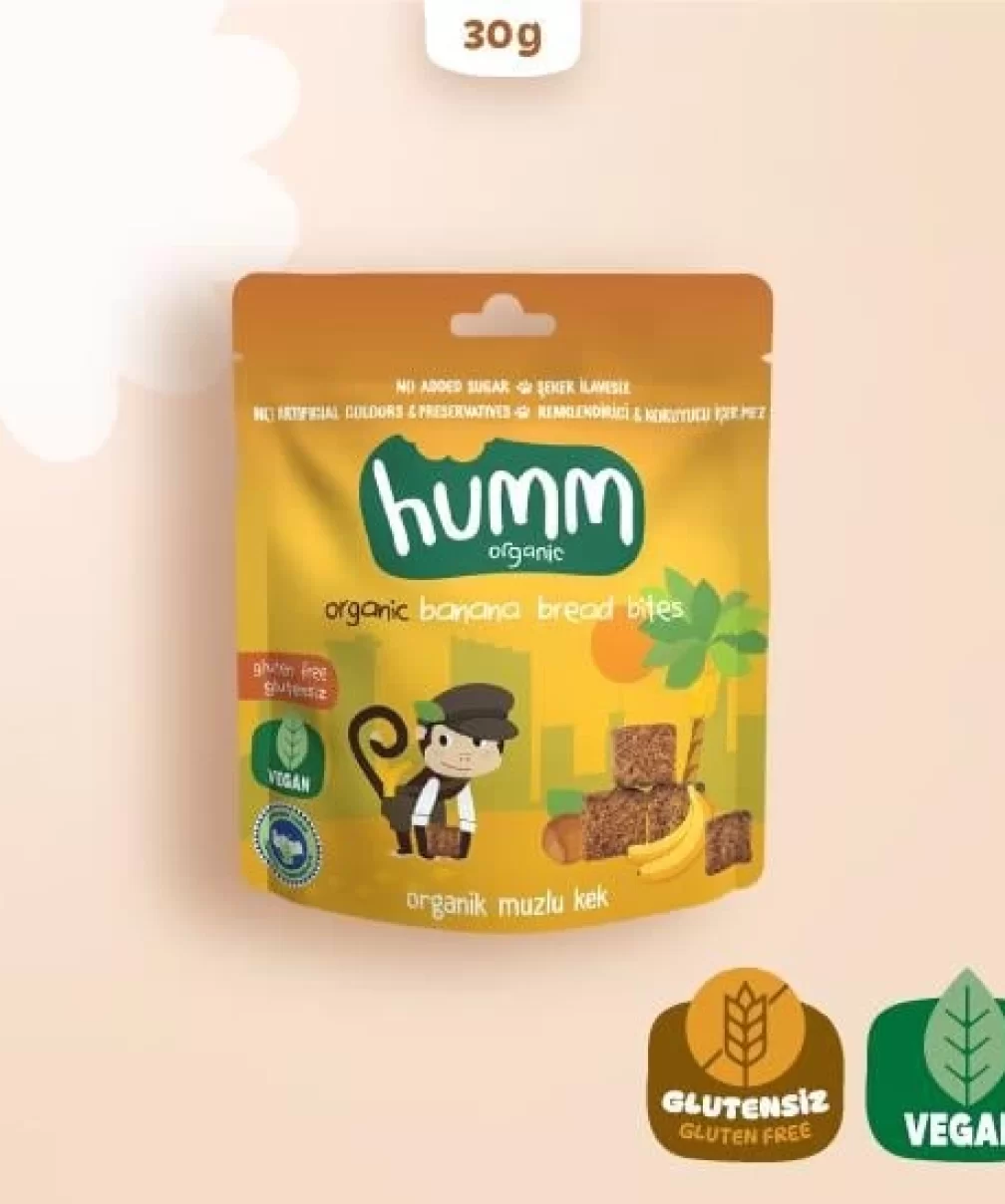 Humm Organik Glutensiz Vegan Muzlu Kek 30 Gr