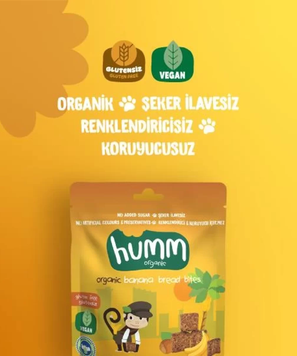 Humm Organik Glutensiz Vegan Muzlu Kek 30 Gr