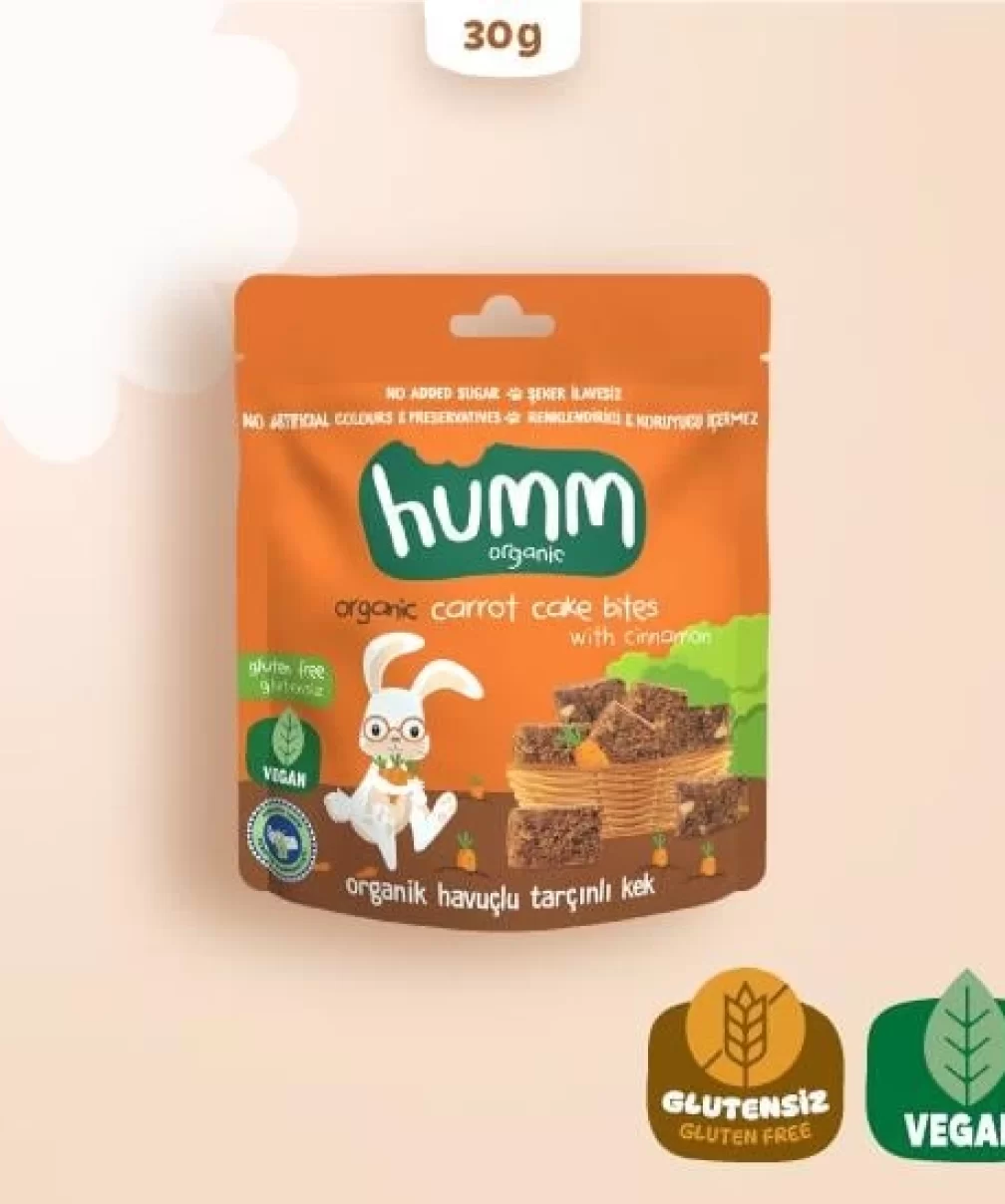 Humm Organik Havuçlu Tarçınlı Vegan Kek 30 Gr